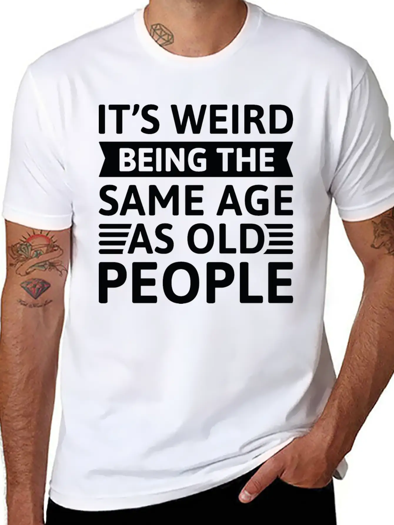 It’s Weird Being The Same Age As Old People Relaxed Everyday Tee – Lightweight And Durable Cotton