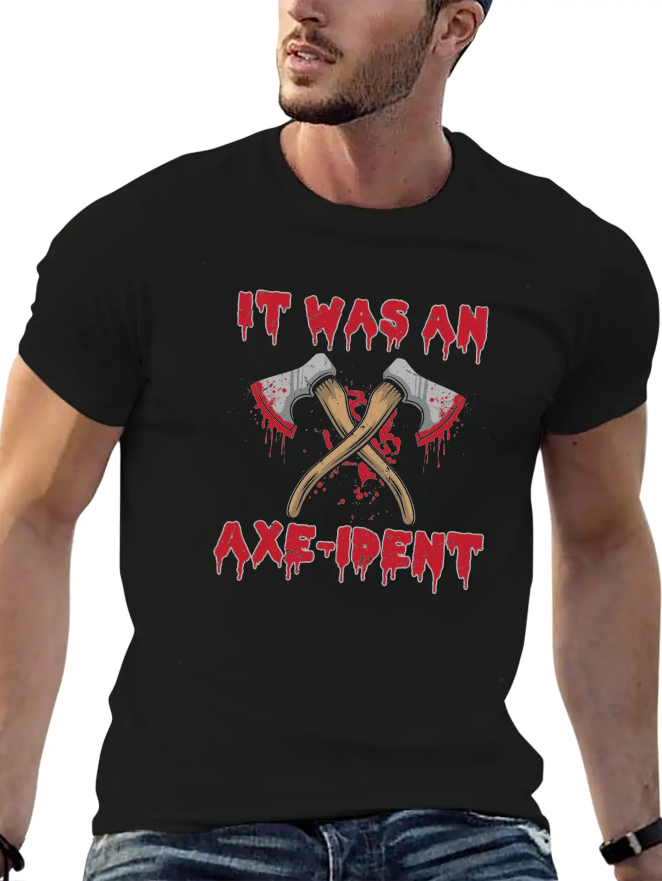 It Was An Axe-ident Axe Throwing Lumberjack Chop W Unisex Casual T-Shirt – Clean Design For Daily Comfort