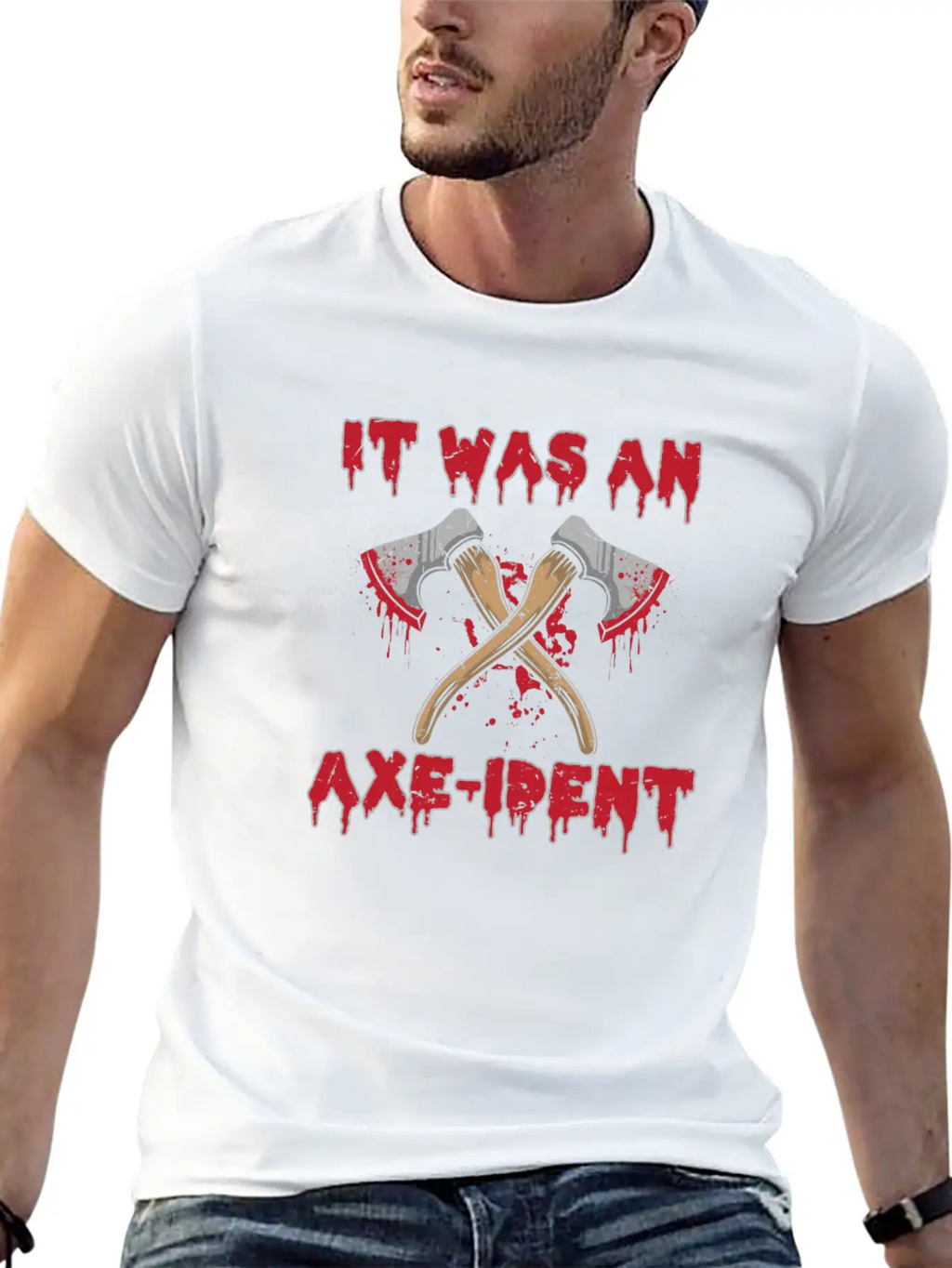 It Was An Axe-ident Axe Throwing Lumberjack Chop W Unisex Casual T-Shirt – Clean Design For Daily Comfort