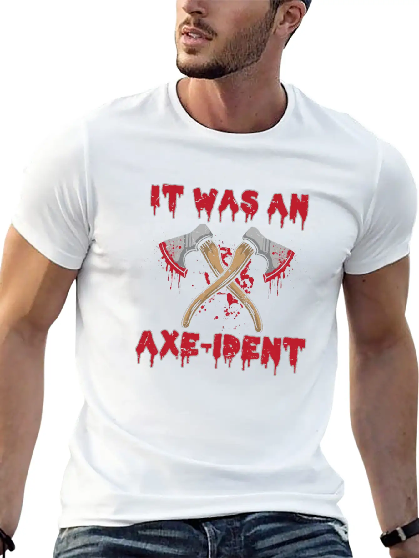 It Was An Axe-ident Axe Throwing Lumberjack Chop W Unisex Casual T-Shirt – Clean Design For Daily Comfort