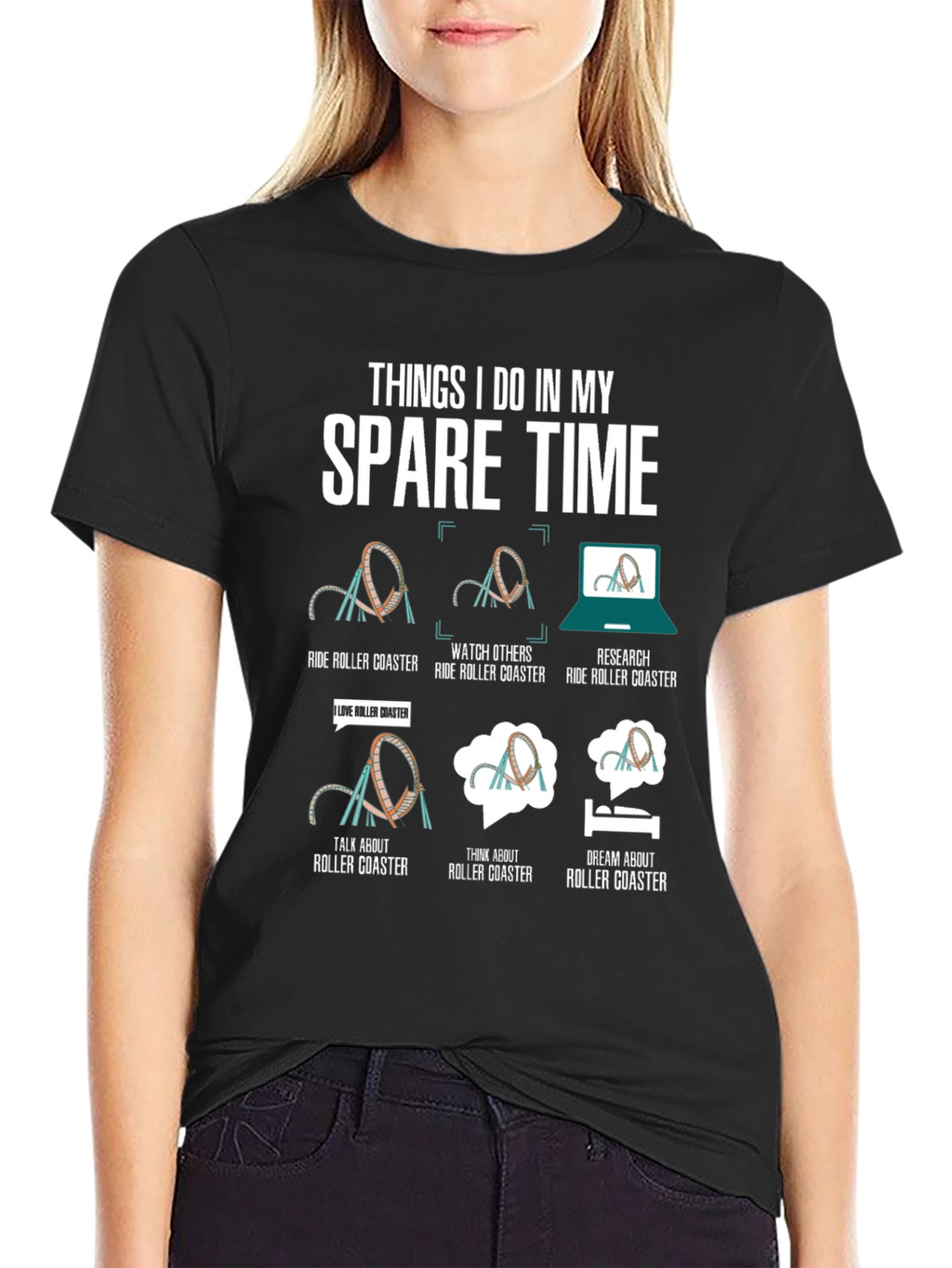 Roller Coaster Spare Time T-Shirt