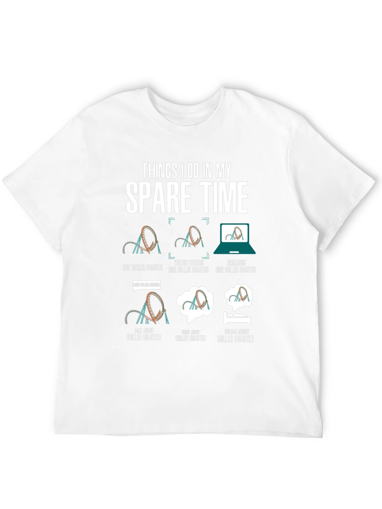 Roller Coaster Spare Time T-Shirt