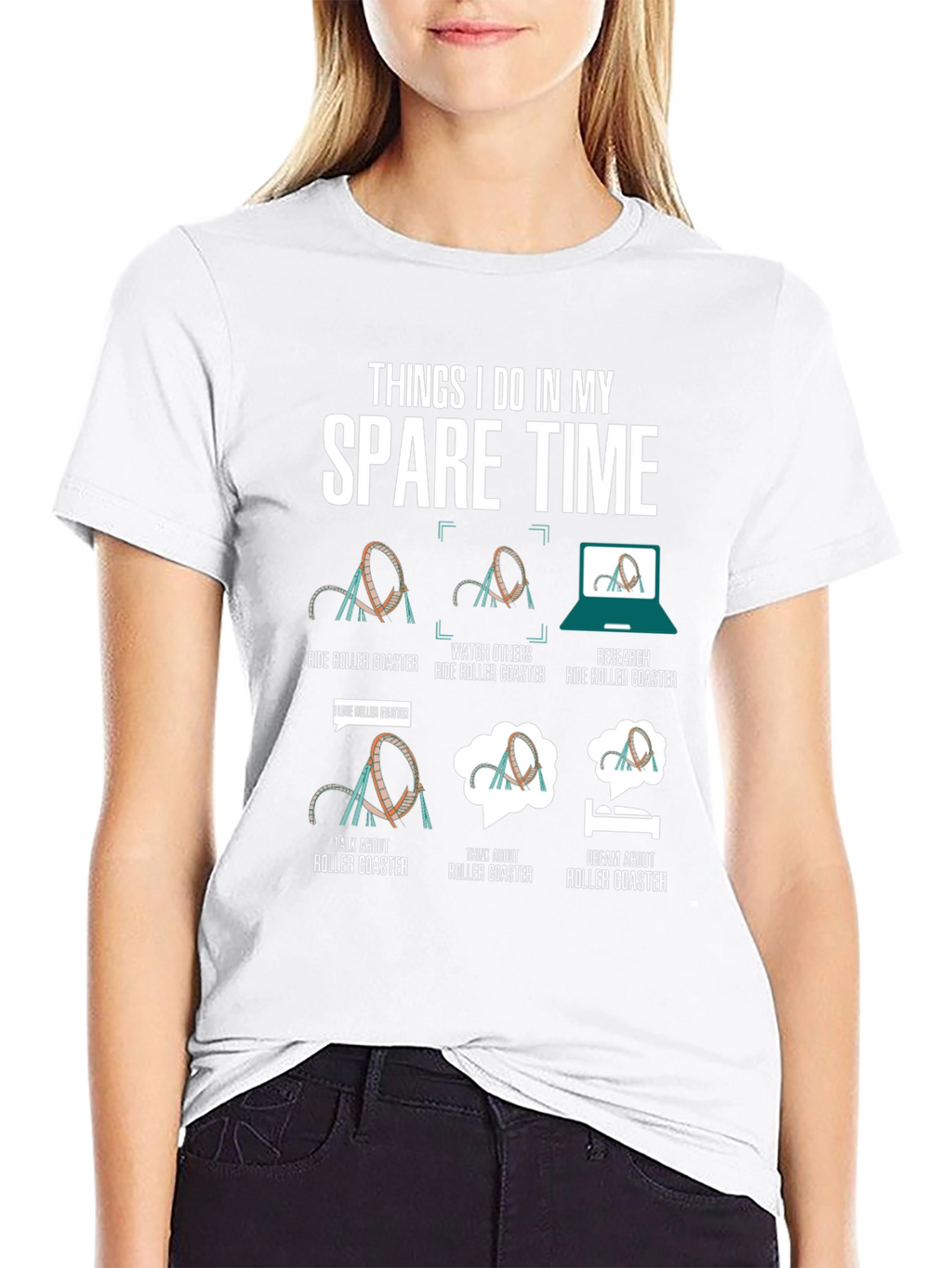 Roller Coaster Spare Time T-Shirt