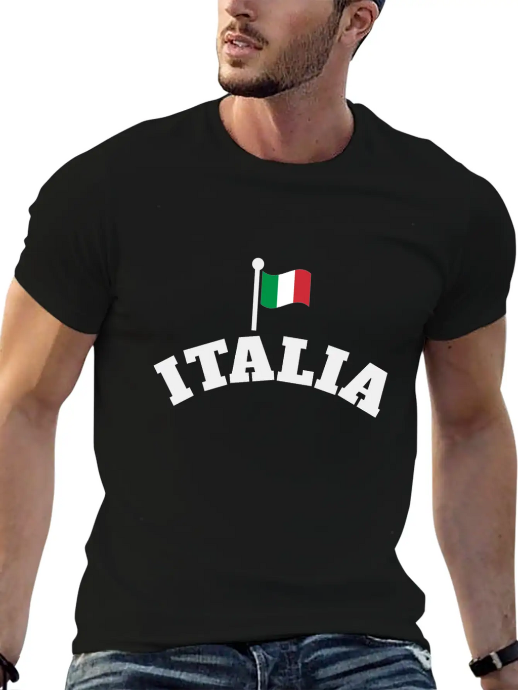 Italia | Italian Flag | Waving Flag Of Italy Breathable Graphic T-Shirt – Perfect For Casual Days