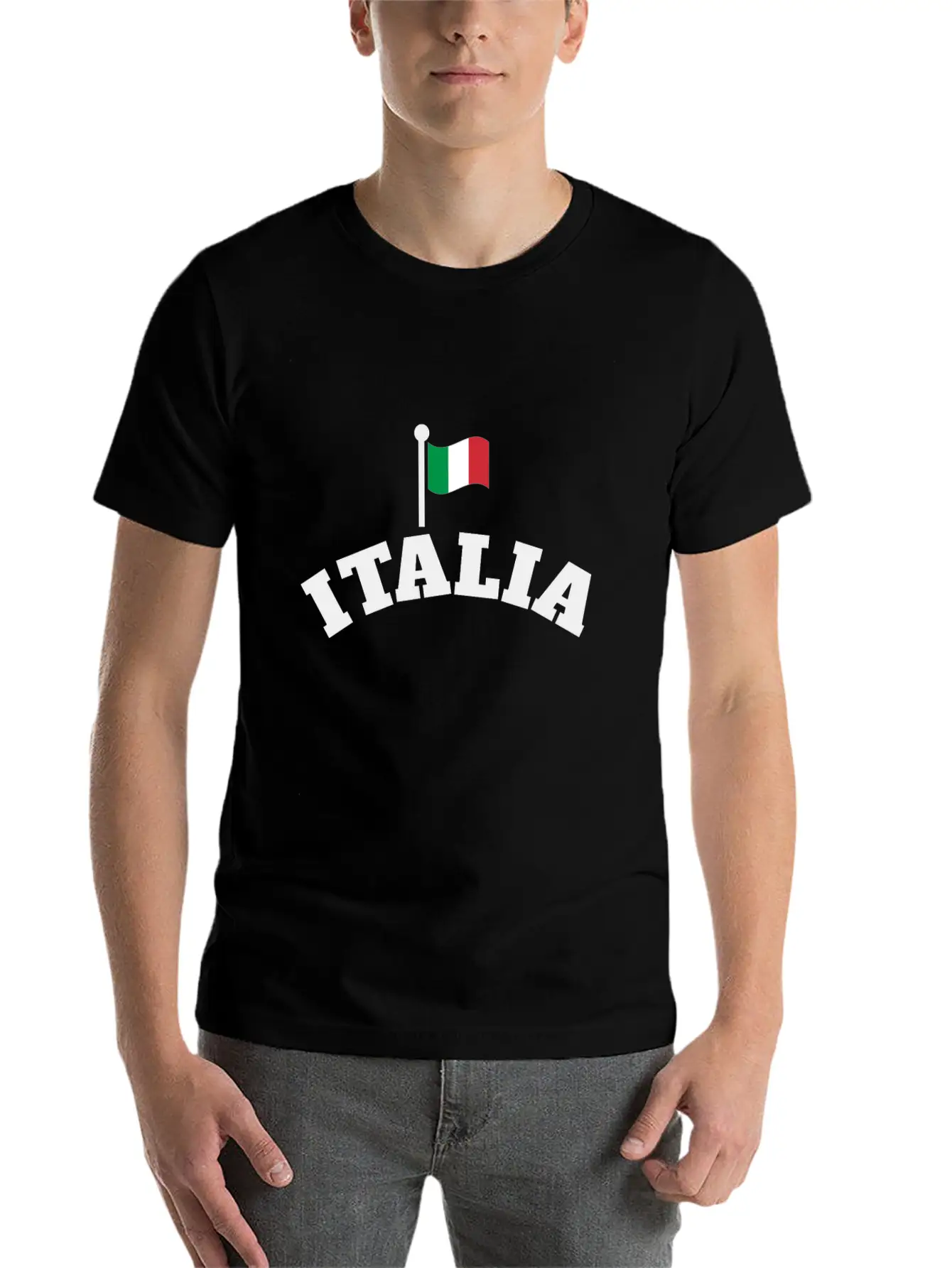 Italia | Italian Flag | Waving Flag Of Italy Breathable Graphic T-Shirt – Perfect For Casual Days