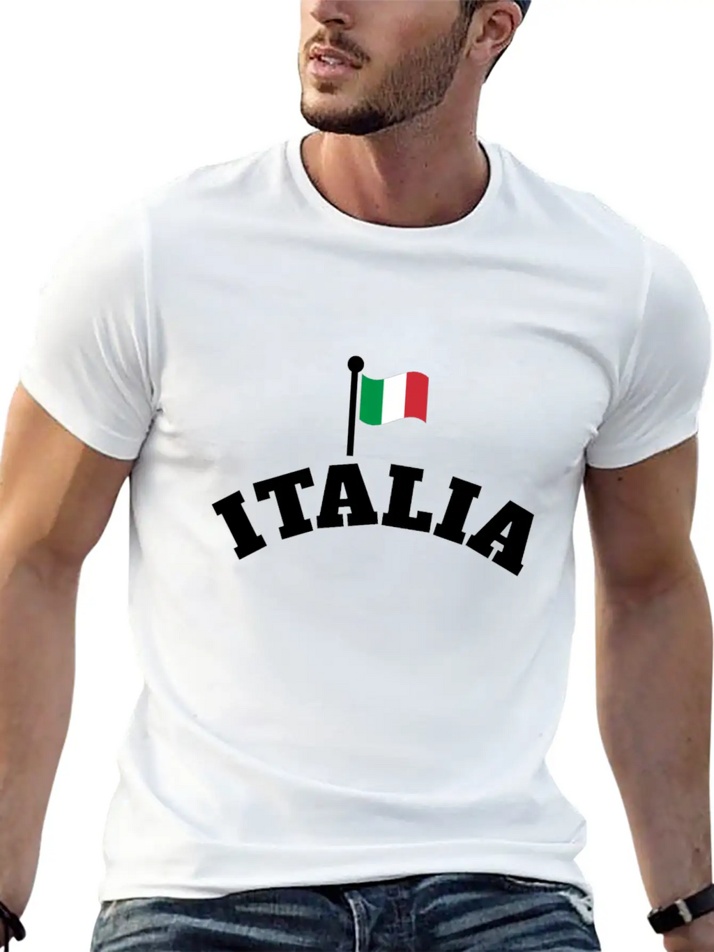Italia | Italian Flag | Waving Flag Of Italy Breathable Graphic T-Shirt – Perfect For Casual Days