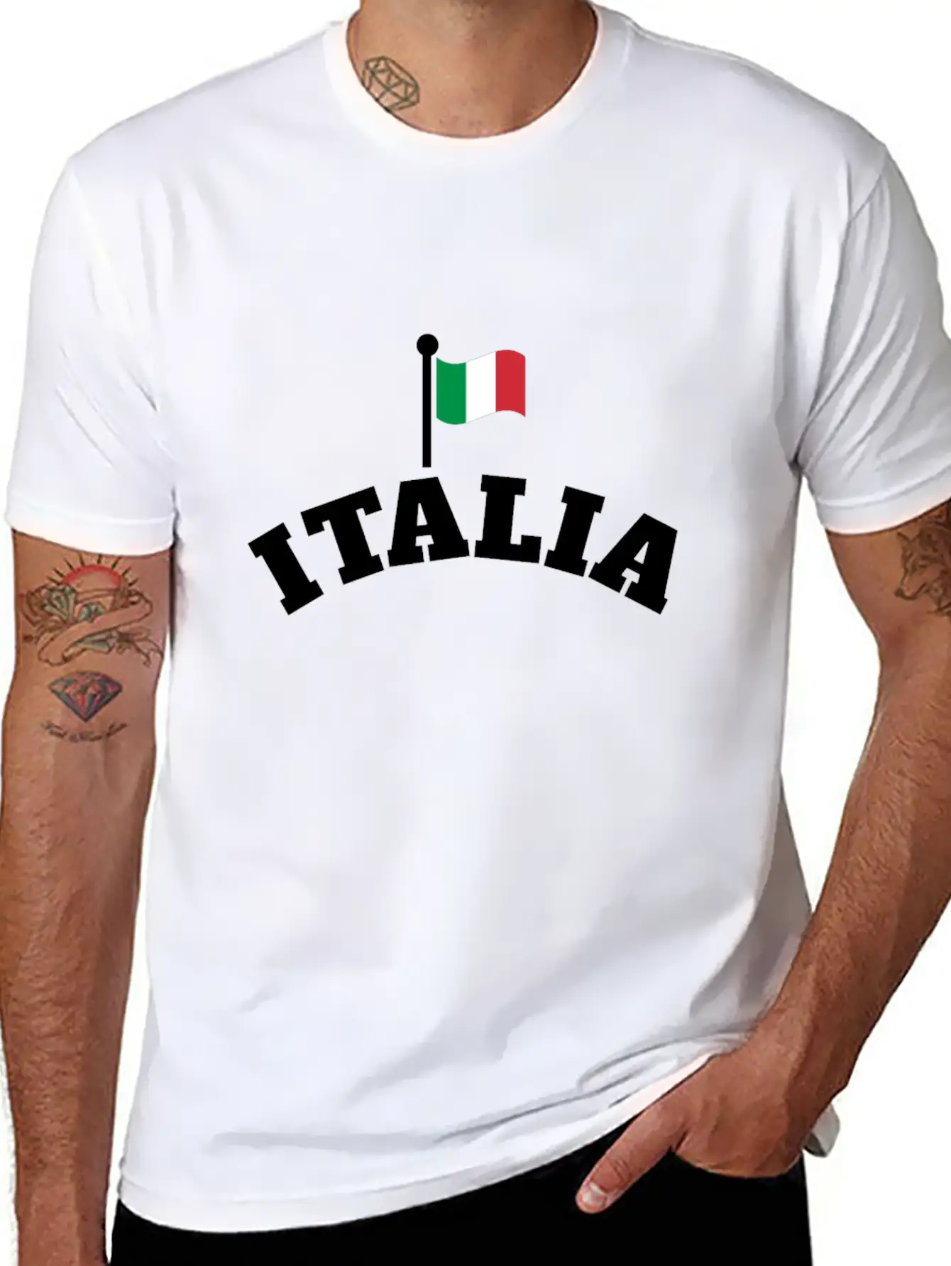 Italia | Italian Flag | Waving Flag Of Italy Breathable Graphic T-Shirt – Perfect For Casual Days