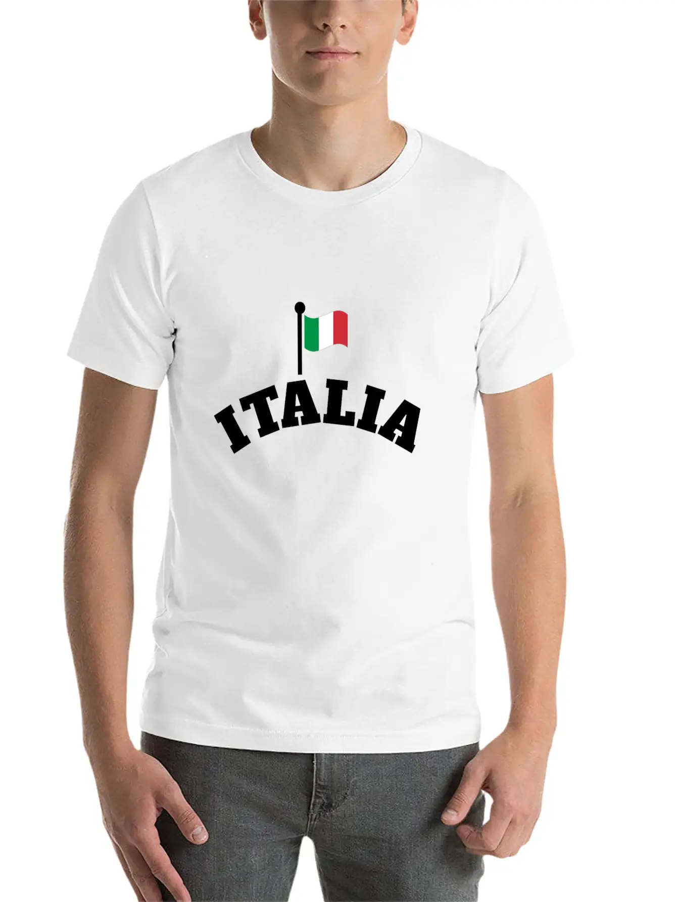 Italia | Italian Flag | Waving Flag Of Italy Breathable Graphic T-Shirt – Perfect For Casual Days