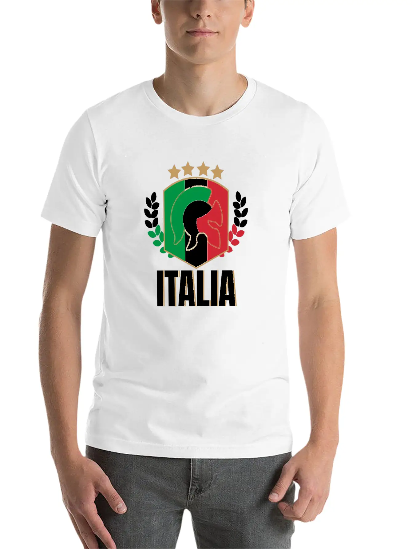 Italia Italy Jersey Soccer Football Championship Essential Cotton Tee For Daily Outfits – Unisex Style