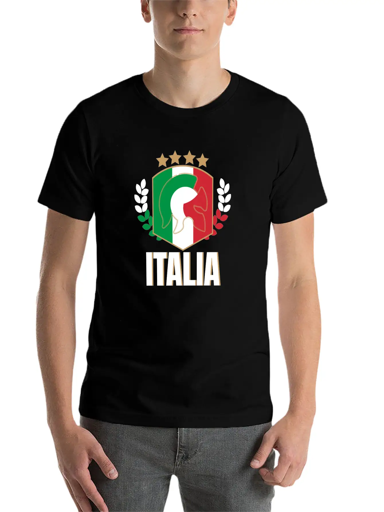 Italia Italy Jersey Soccer Football Championship Essential Cotton Tee For Daily Outfits – Unisex Style