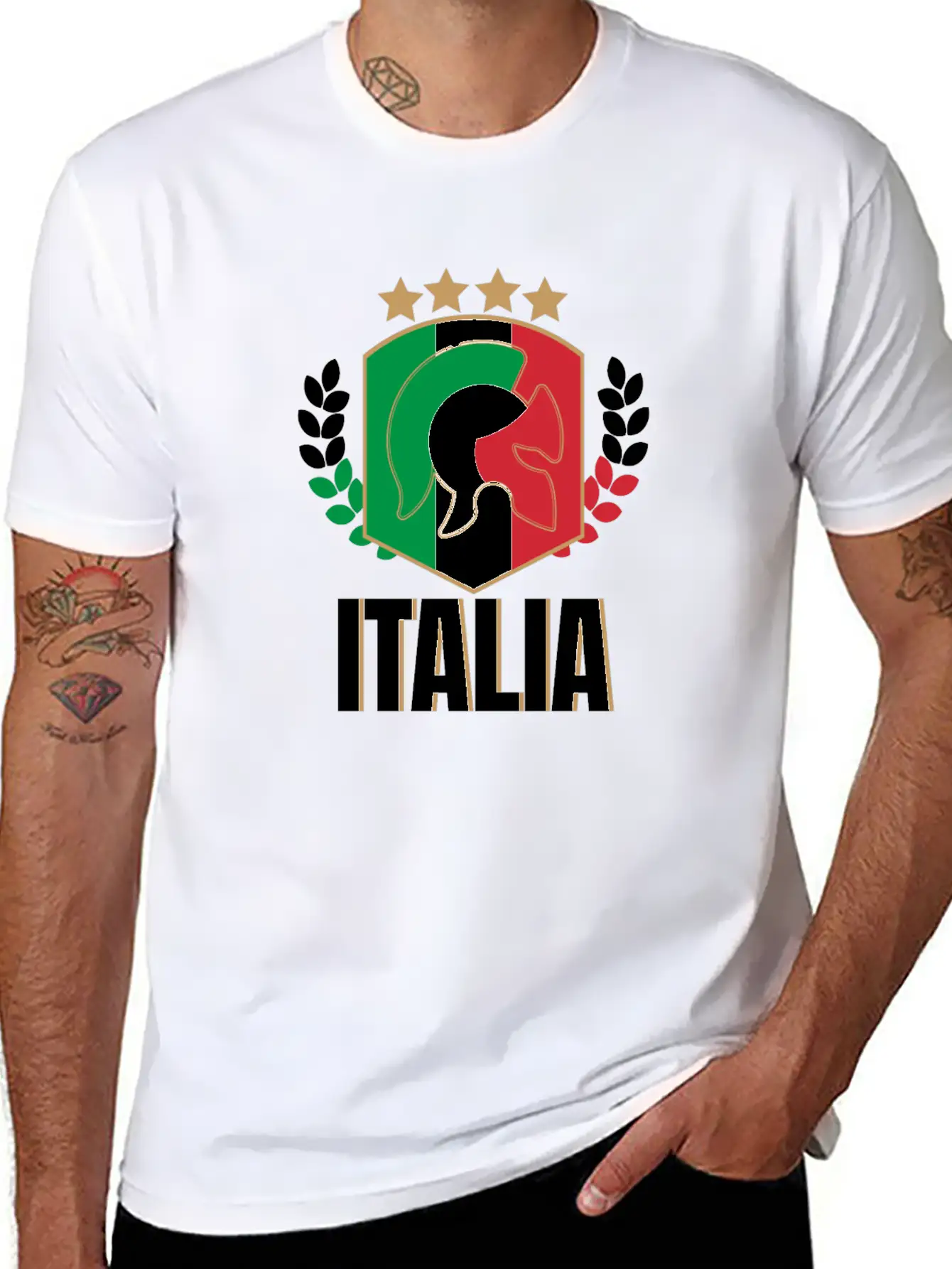 Italia Italy Jersey Soccer Football Championship Essential Cotton Tee For Daily Outfits – Unisex Style
