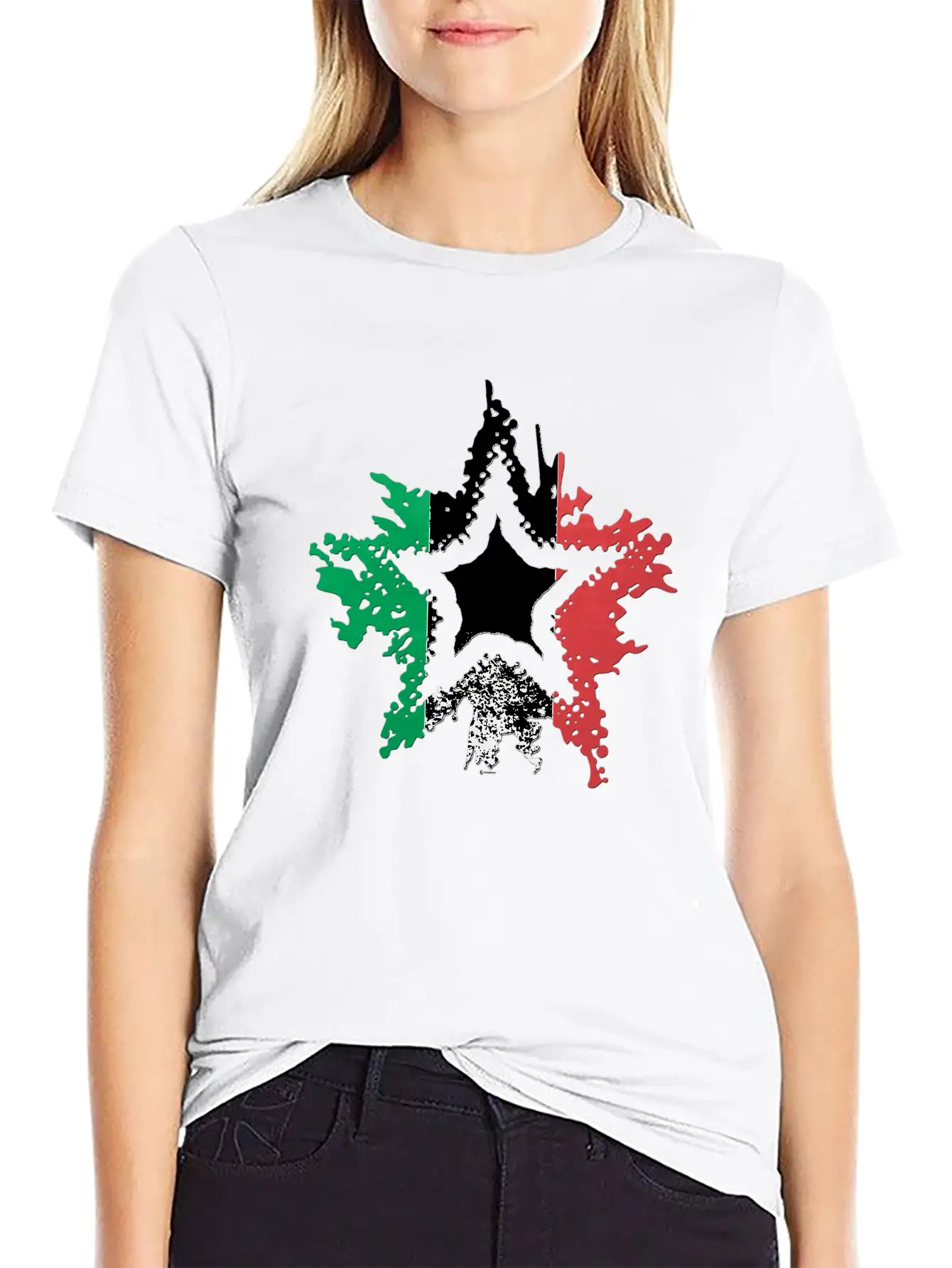 Italian Flag Star Breathable Graphic T-Shirt – Perfect For Casual Days