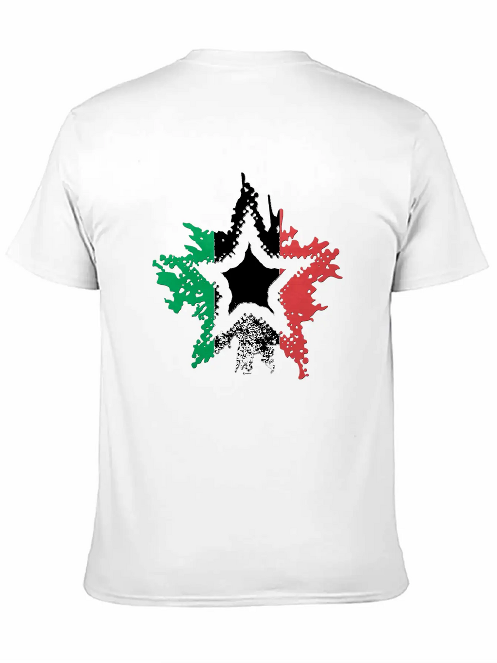 Italian Flag Star Breathable Graphic T-Shirt – Perfect For Casual Days