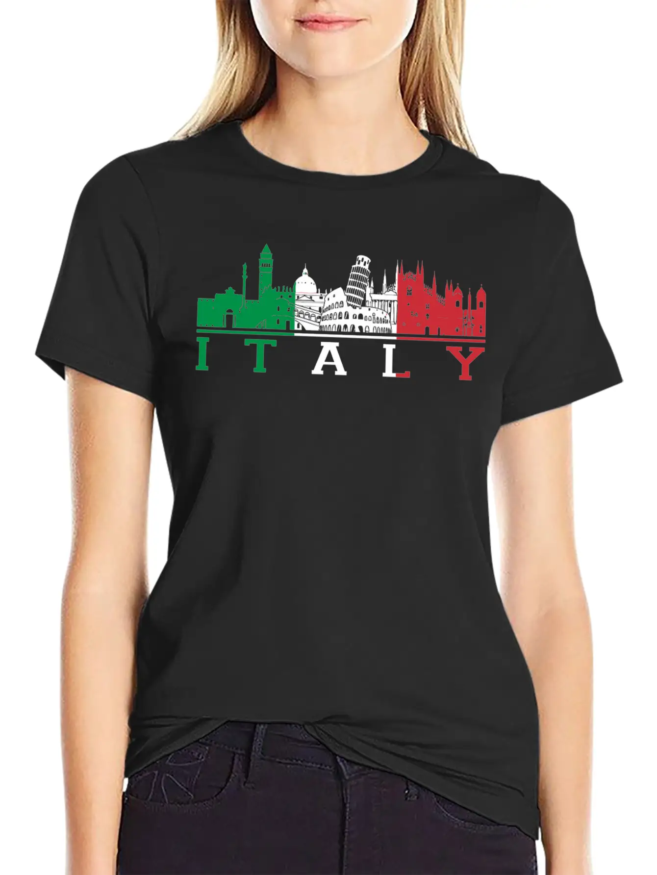 Italian - Italian - I Love Italy Basic Graphic T-Shirt – Daily Comfort In Soft Cotton