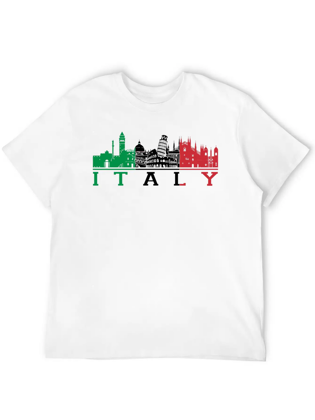 Italian - Italian - I Love Italy Basic Graphic T-Shirt – Daily Comfort In Soft Cotton