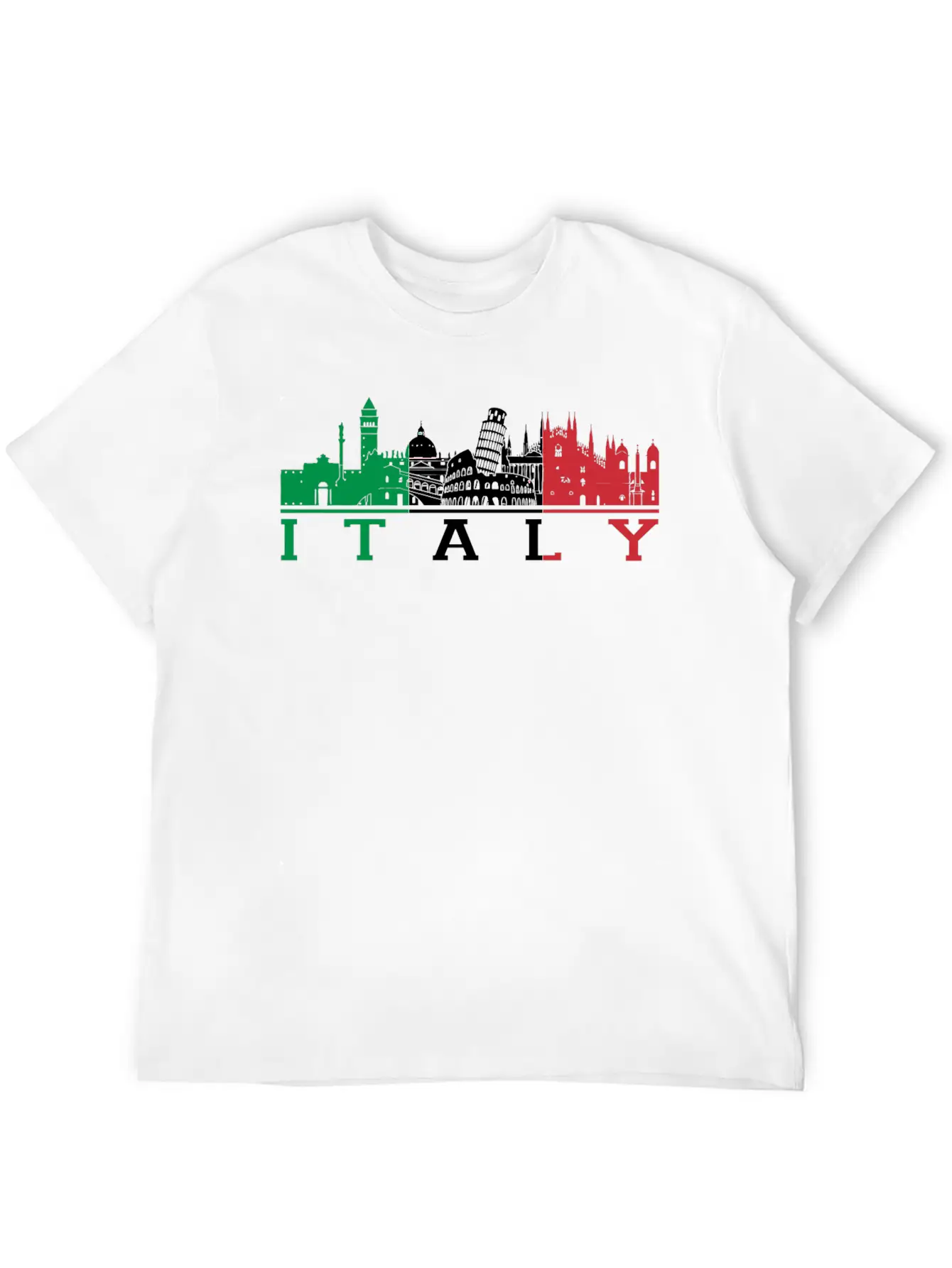 Italian - Italian - I Love Italy Basic Graphic T-Shirt – Daily Comfort In Soft Cotton