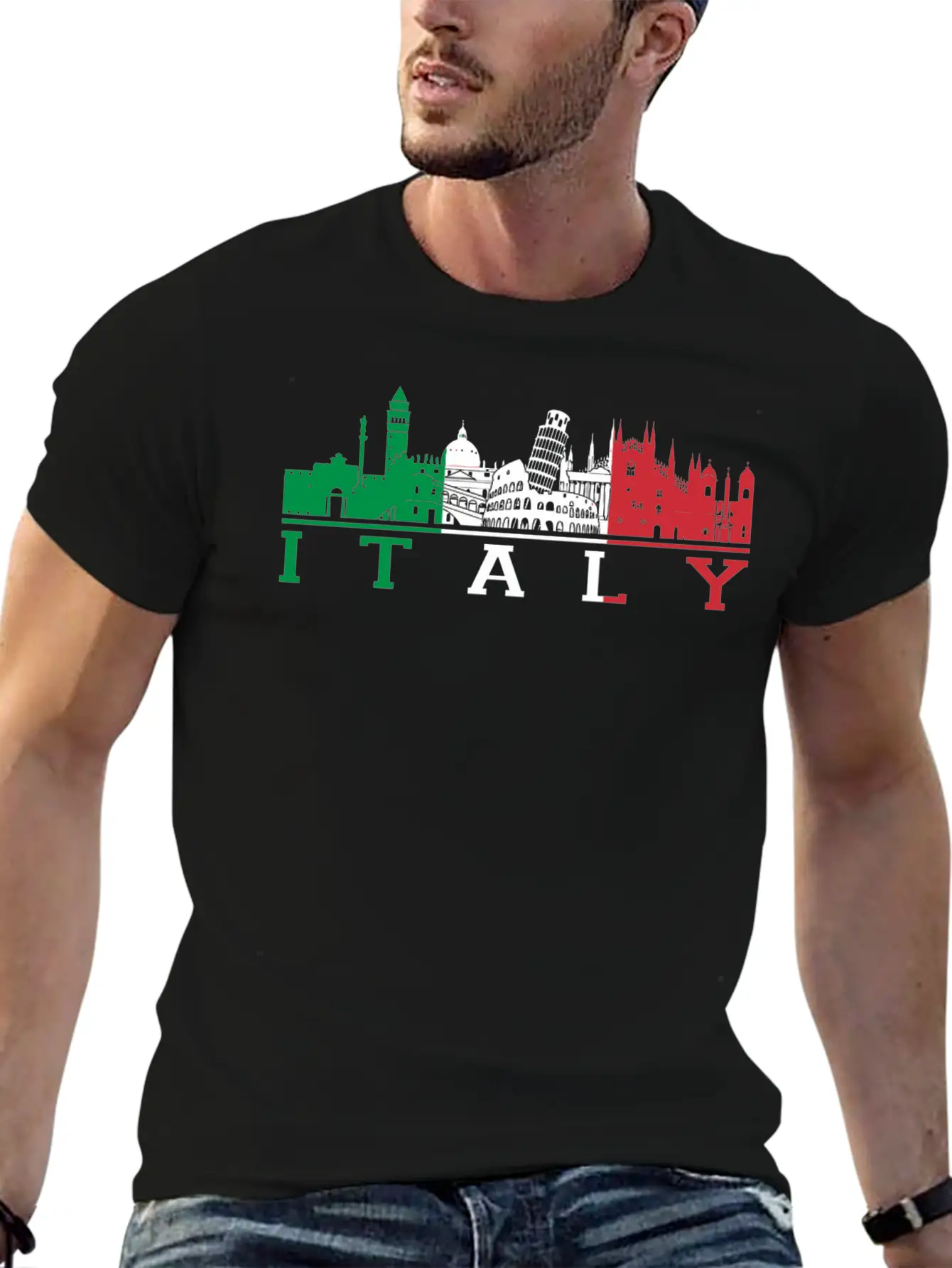 Italian - Italian - I Love Italy Basic Graphic T-Shirt – Daily Comfort In Soft Cotton