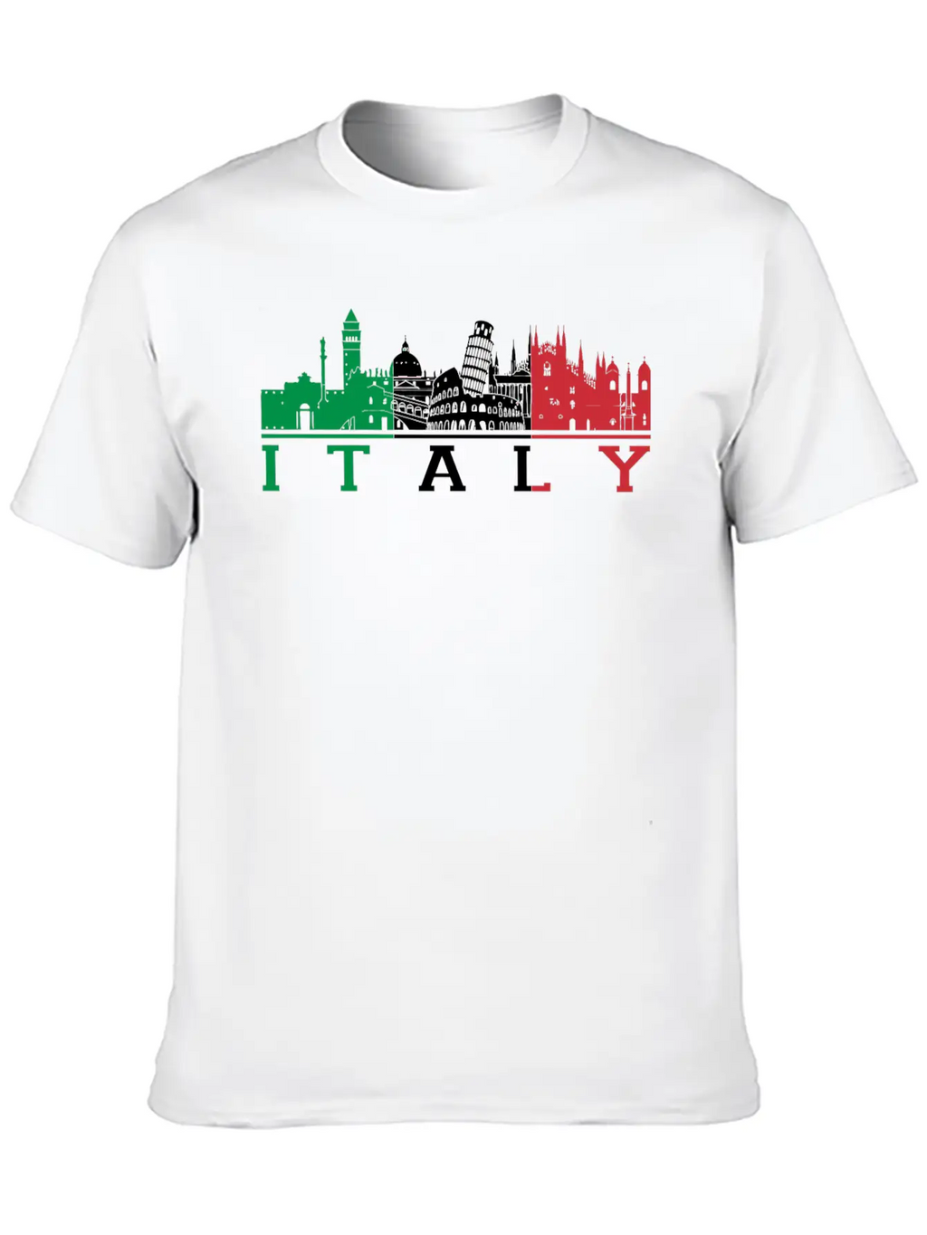 Italian - Italian - I Love Italy Basic Graphic T-Shirt – Daily Comfort In Soft Cotton