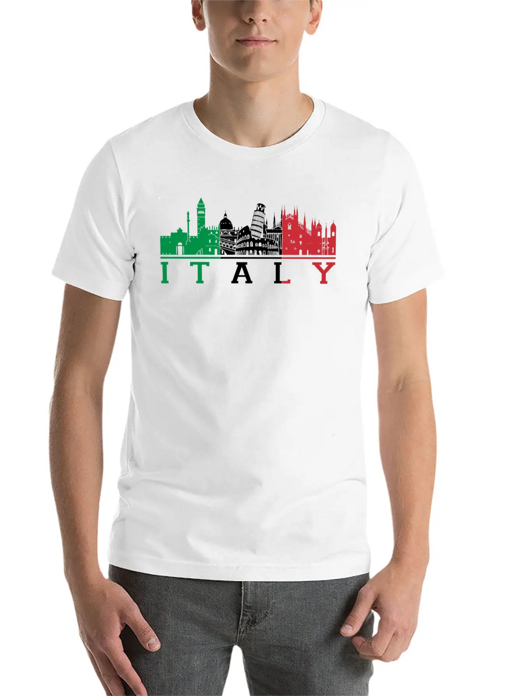 Italian - Italian - I Love Italy Basic Graphic T-Shirt – Daily Comfort In Soft Cotton