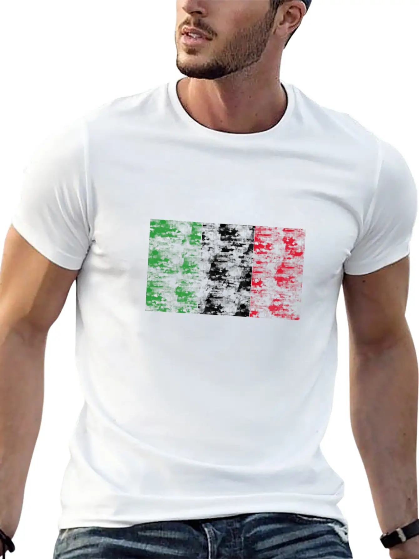 Italy Flag Vintage Essential Cotton Tee For Daily Outfits – Unisex Style