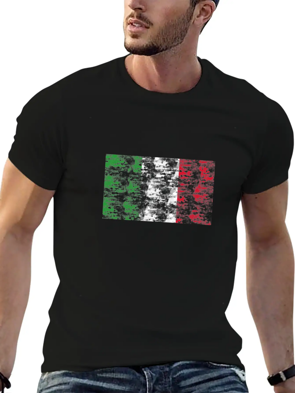 Italy Flag Vintage Essential Cotton Tee For Daily Outfits – Unisex Style