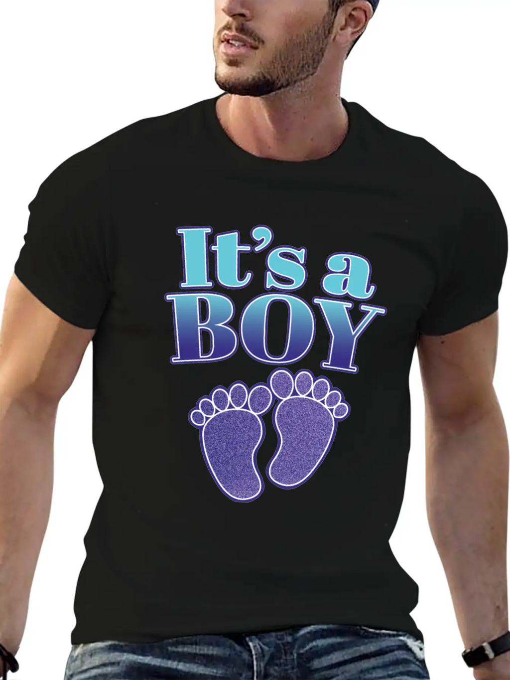 It's A Boy - Cute Gender Reveal Baby Shower Gift Timeless Short Sleeve Tee – Comfy And Minimalist Design