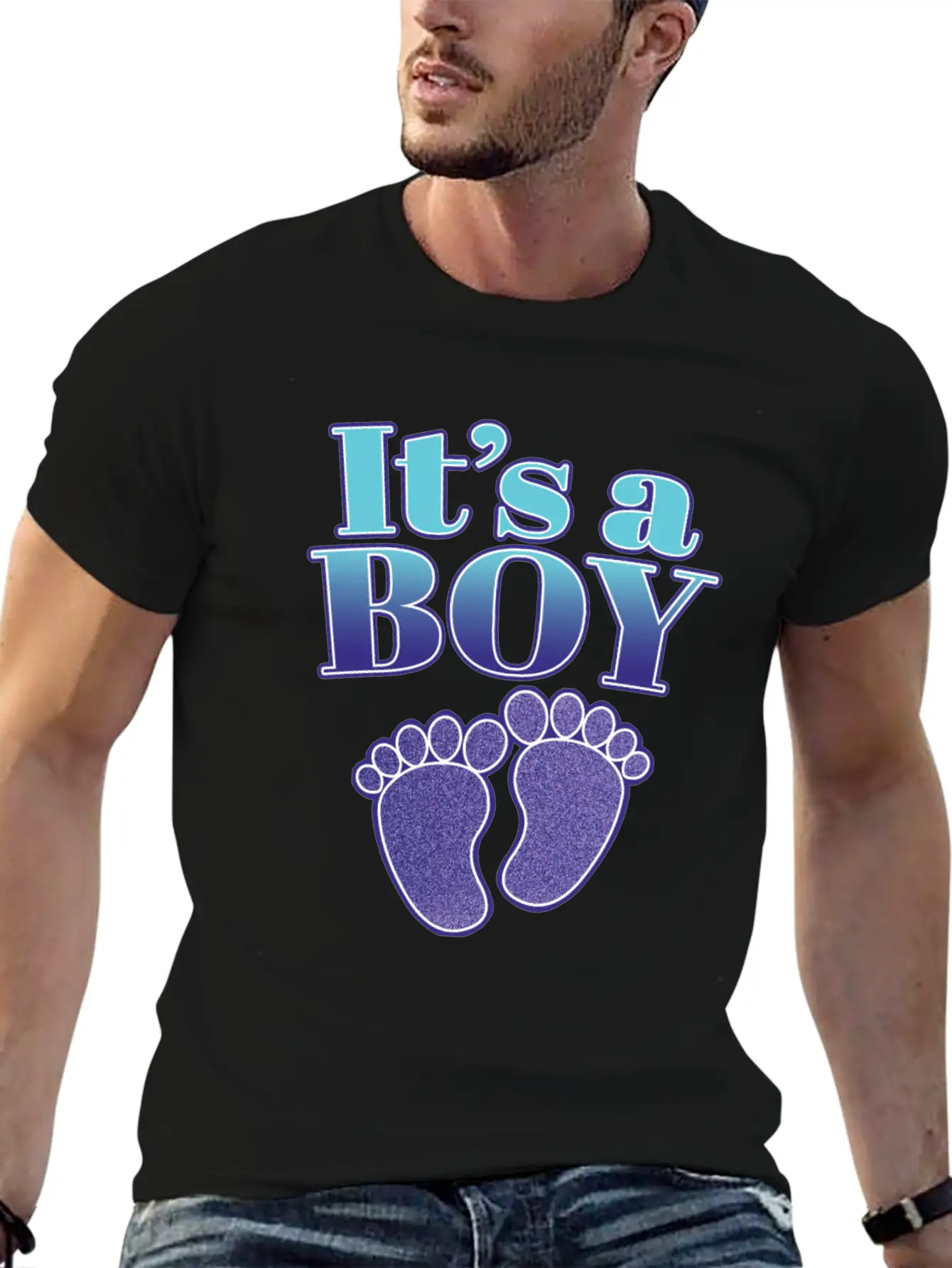 It's A Boy - Cute Gender Reveal Baby Shower Gift Timeless Short Sleeve Tee – Comfy And Minimalist Design