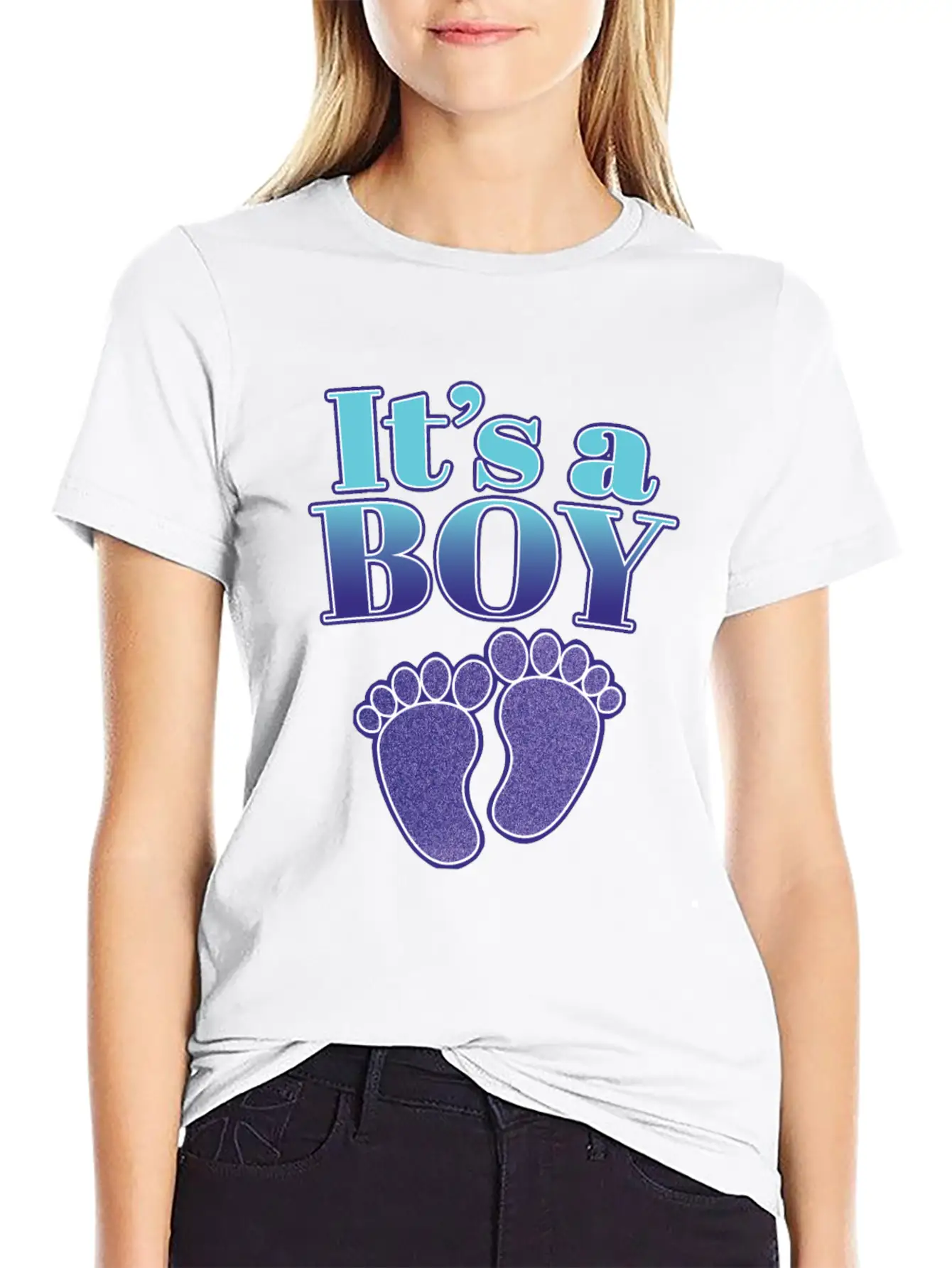 It's A Boy - Cute Gender Reveal Baby Shower Gift Timeless Short Sleeve Tee – Comfy And Minimalist Design