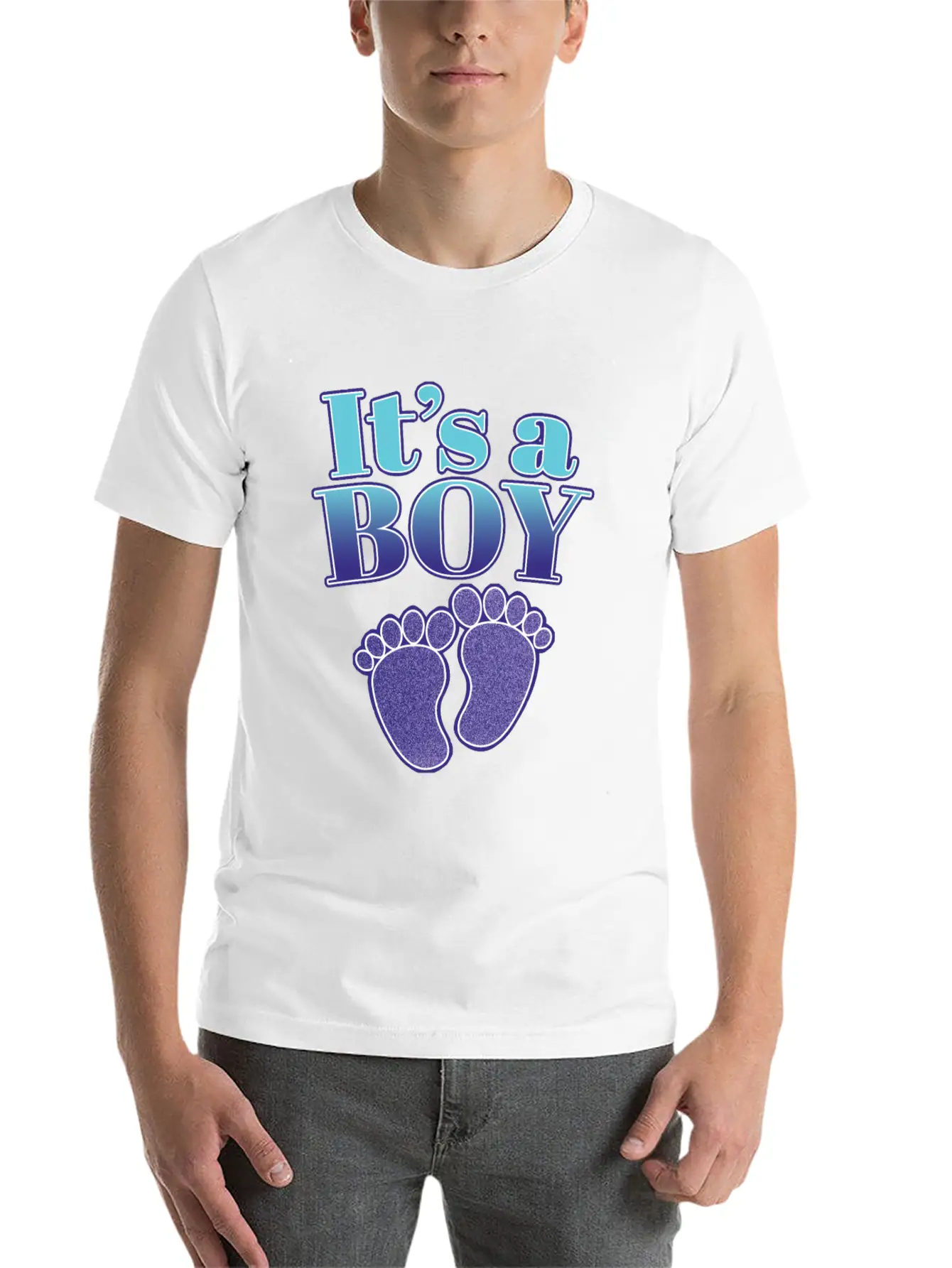 It's A Boy - Cute Gender Reveal Baby Shower Gift Timeless Short Sleeve Tee – Comfy And Minimalist Design
