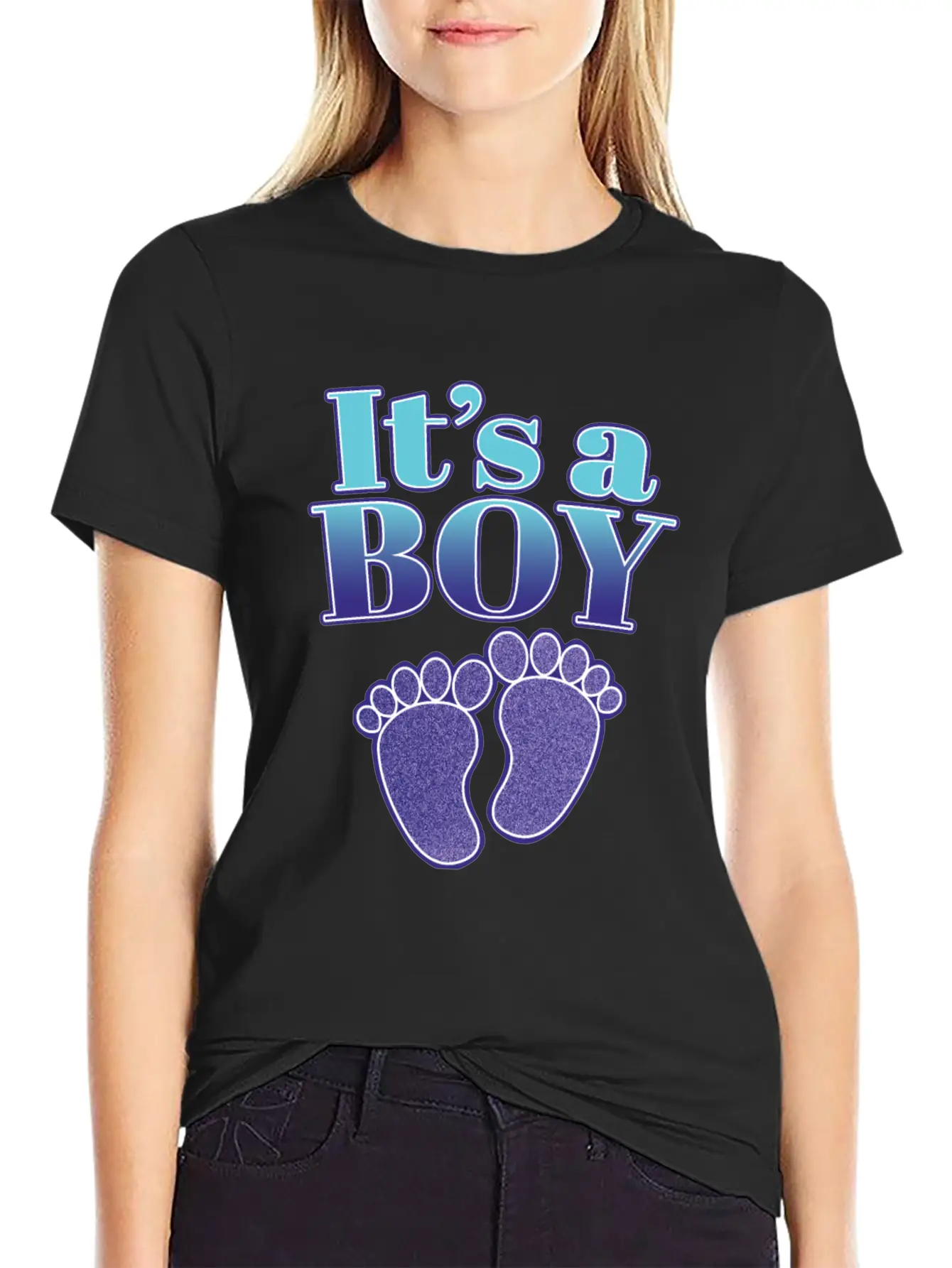 It's A Boy - Cute Gender Reveal Baby Shower Gift Timeless Short Sleeve Tee – Comfy And Minimalist Design