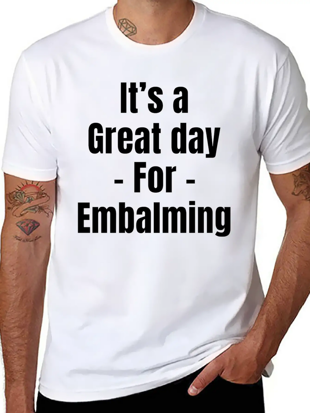 It's A Great Day For Embalming Funny Licensed Breathable Graphic T-Shirt – Perfect For Casual Days