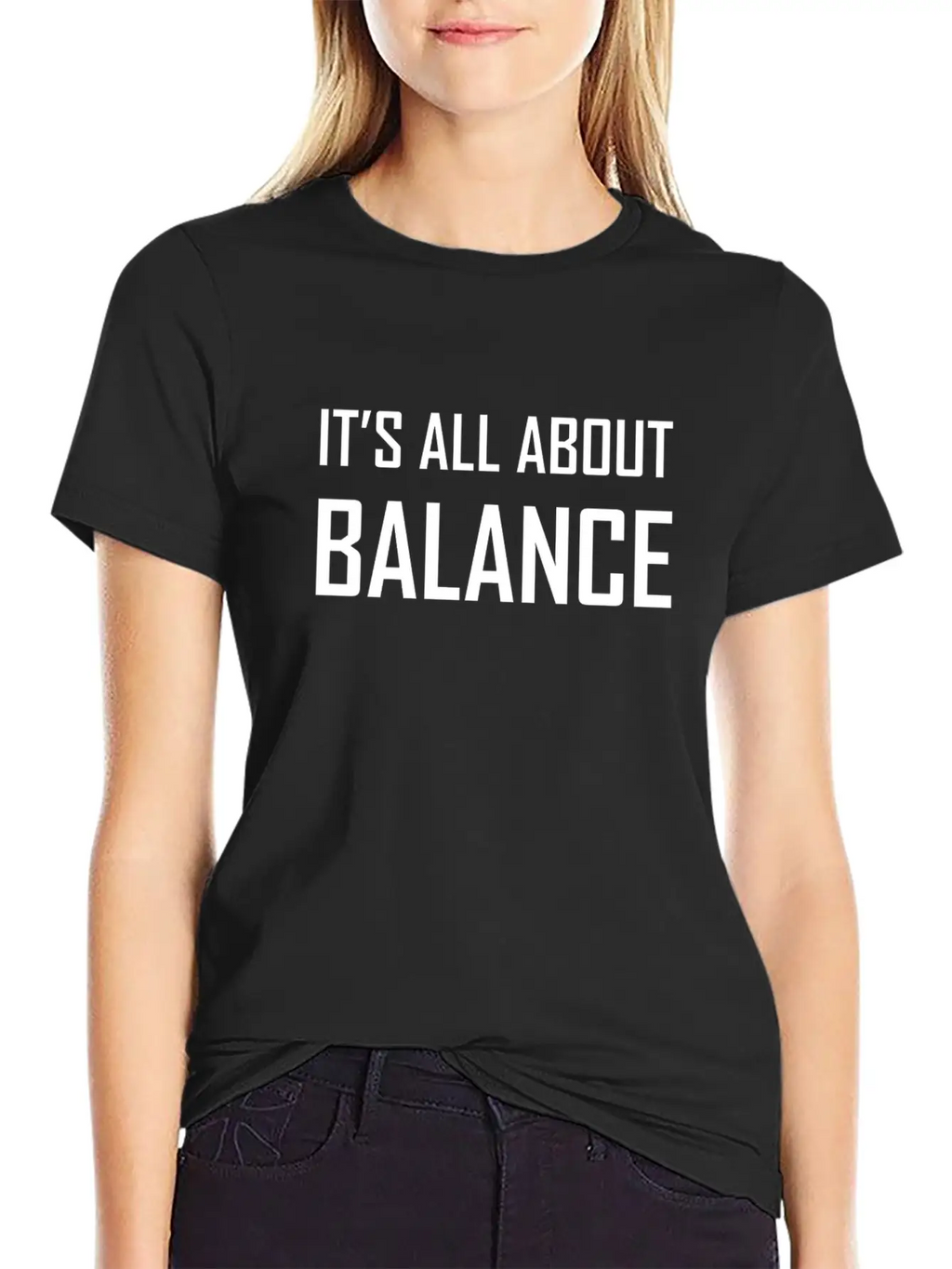 It's All About Balance Classic Cotton Tee – Unisex Comfort For Any Season