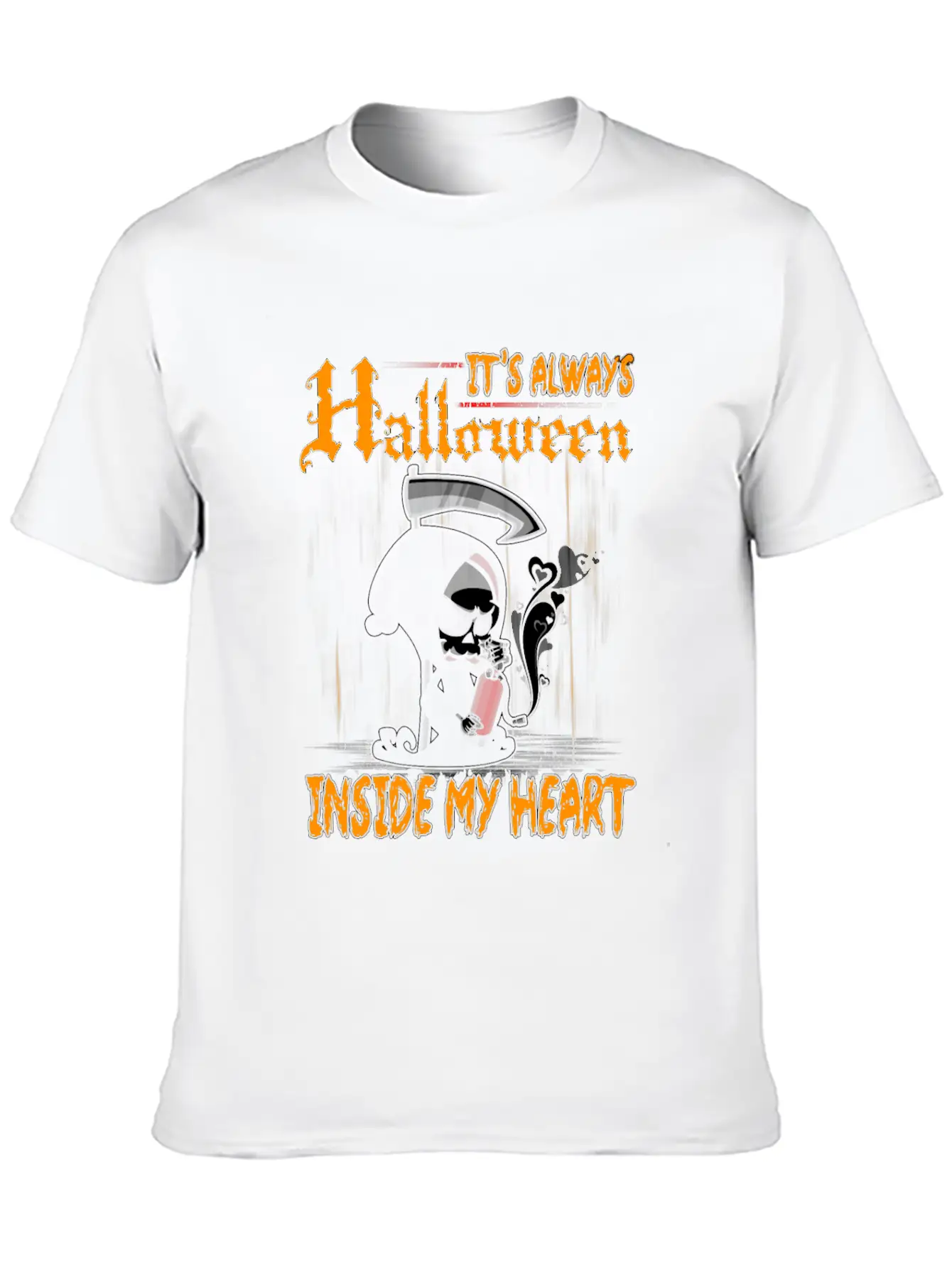 It's Always Halloween Inside My Heart Love Gift Classic Cotton Tee – Unisex Comfort For Any Season