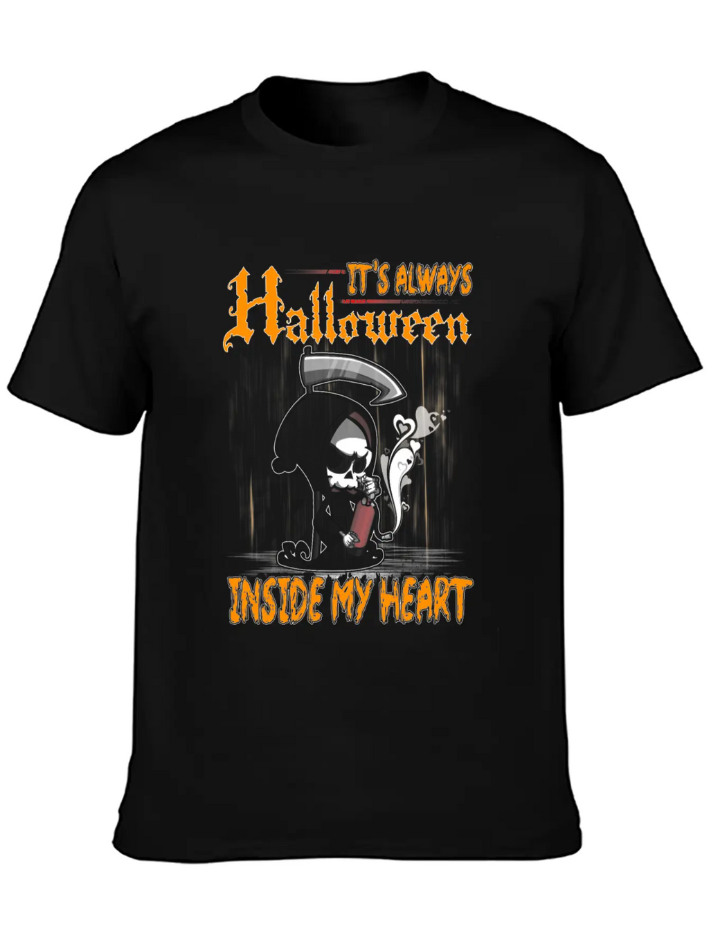 It's Always Halloween Inside My Heart Love Gift Classic Cotton Tee – Unisex Comfort For Any Season