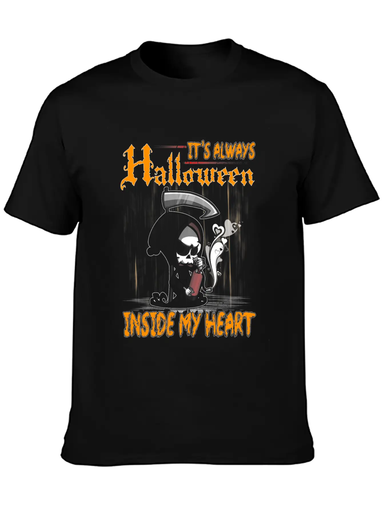 It's Always Halloween Inside My Heart Love Gift Classic Cotton Tee – Unisex Comfort For Any Season