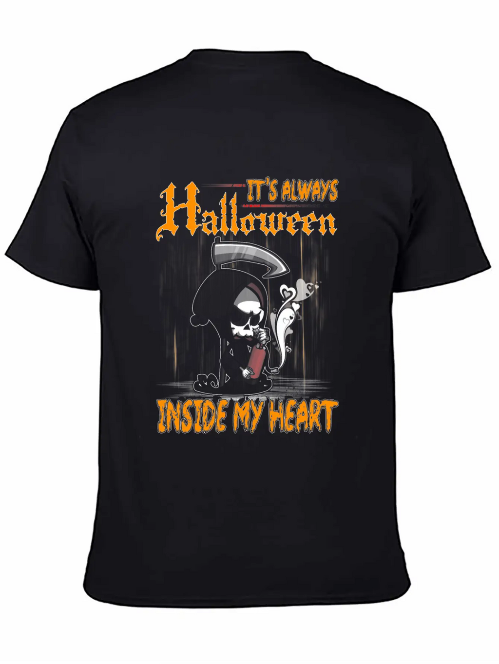It's Always Halloween Inside My Heart Love Gift Classic Cotton Tee – Unisex Comfort For Any Season
