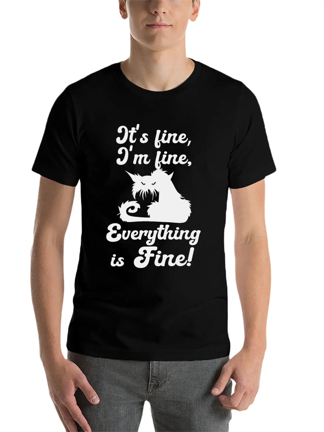 It's Fine, I'm Fine, Everything Is Fine Sarcastic Classic Cotton Tee – Unisex Comfort For Any Season