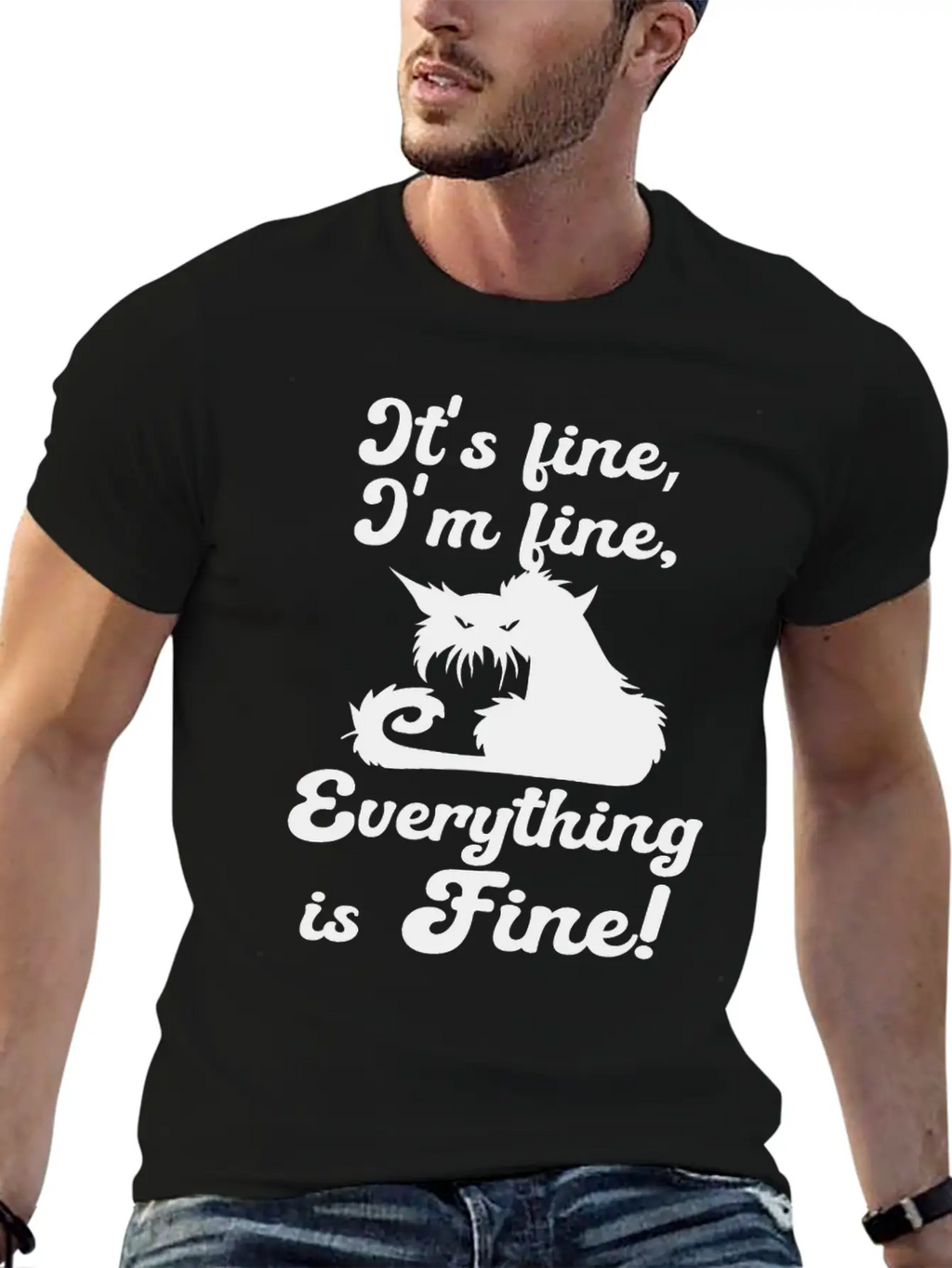 It's Fine, I'm Fine, Everything Is Fine Sarcastic Classic Cotton Tee – Unisex Comfort For Any Season