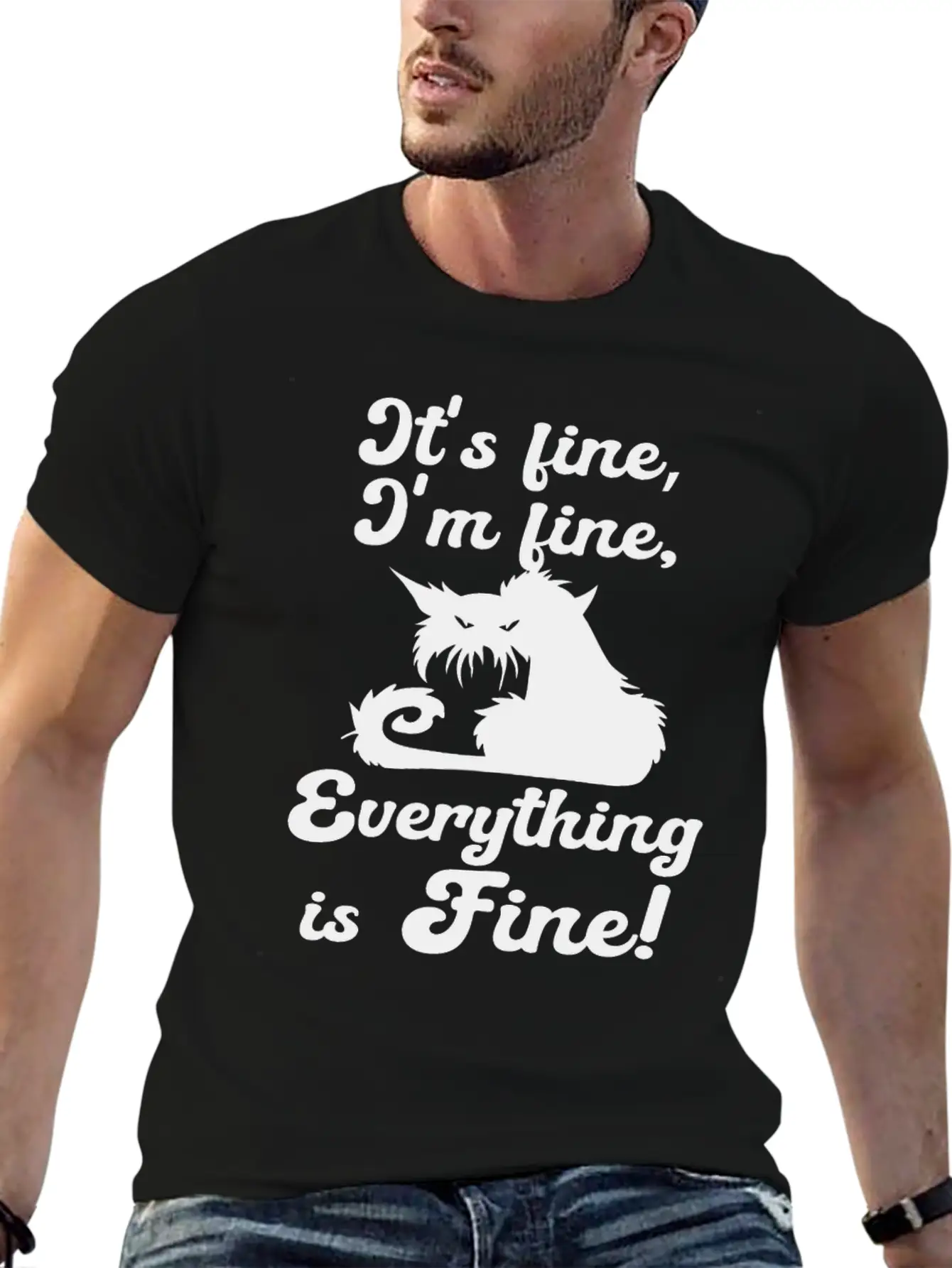 It's Fine, I'm Fine, Everything Is Fine Sarcastic Classic Cotton Tee – Unisex Comfort For Any Season