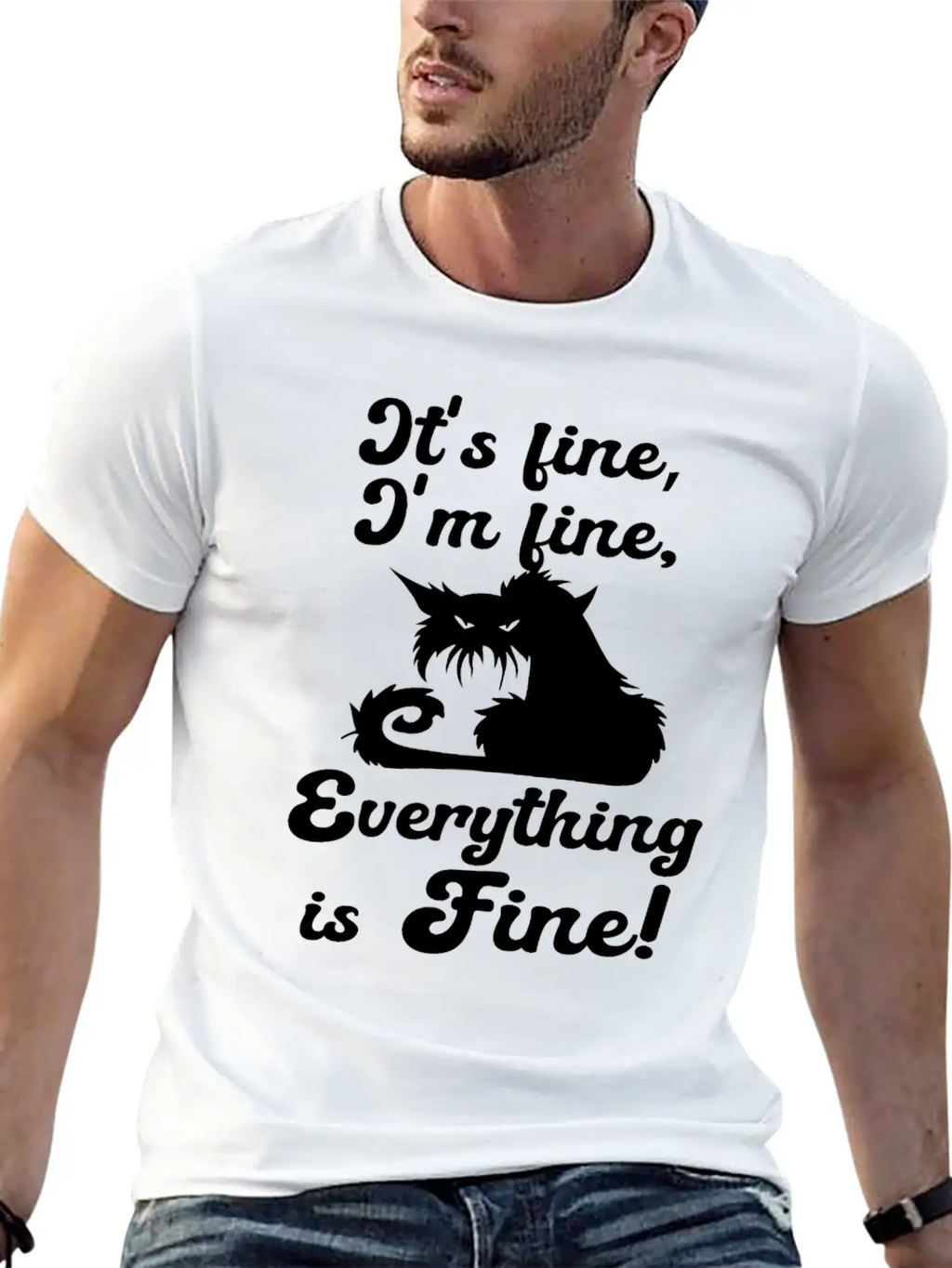 It's Fine, I'm Fine, Everything Is Fine Sarcastic Classic Cotton Tee – Unisex Comfort For Any Season