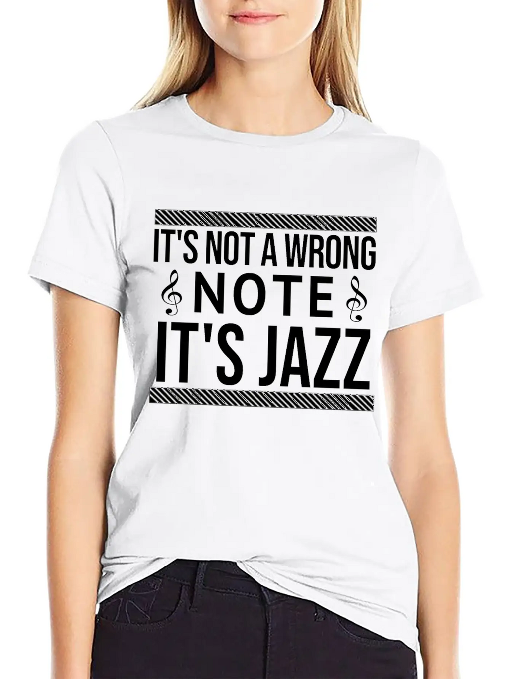 It's Not A Wrong Note Basic Graphic T-Shirt – Daily Comfort In Soft Cotton
