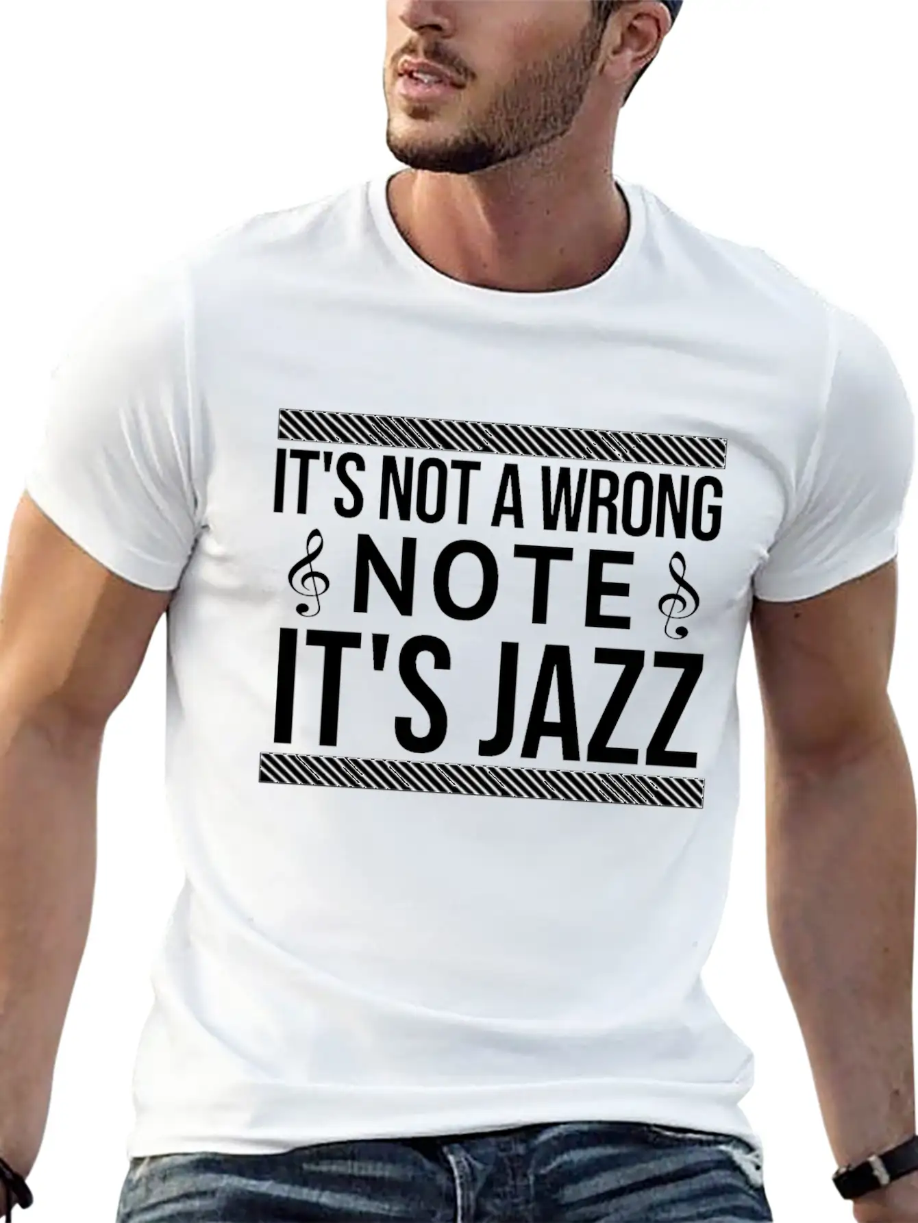 It's Not A Wrong Note Basic Graphic T-Shirt – Daily Comfort In Soft Cotton