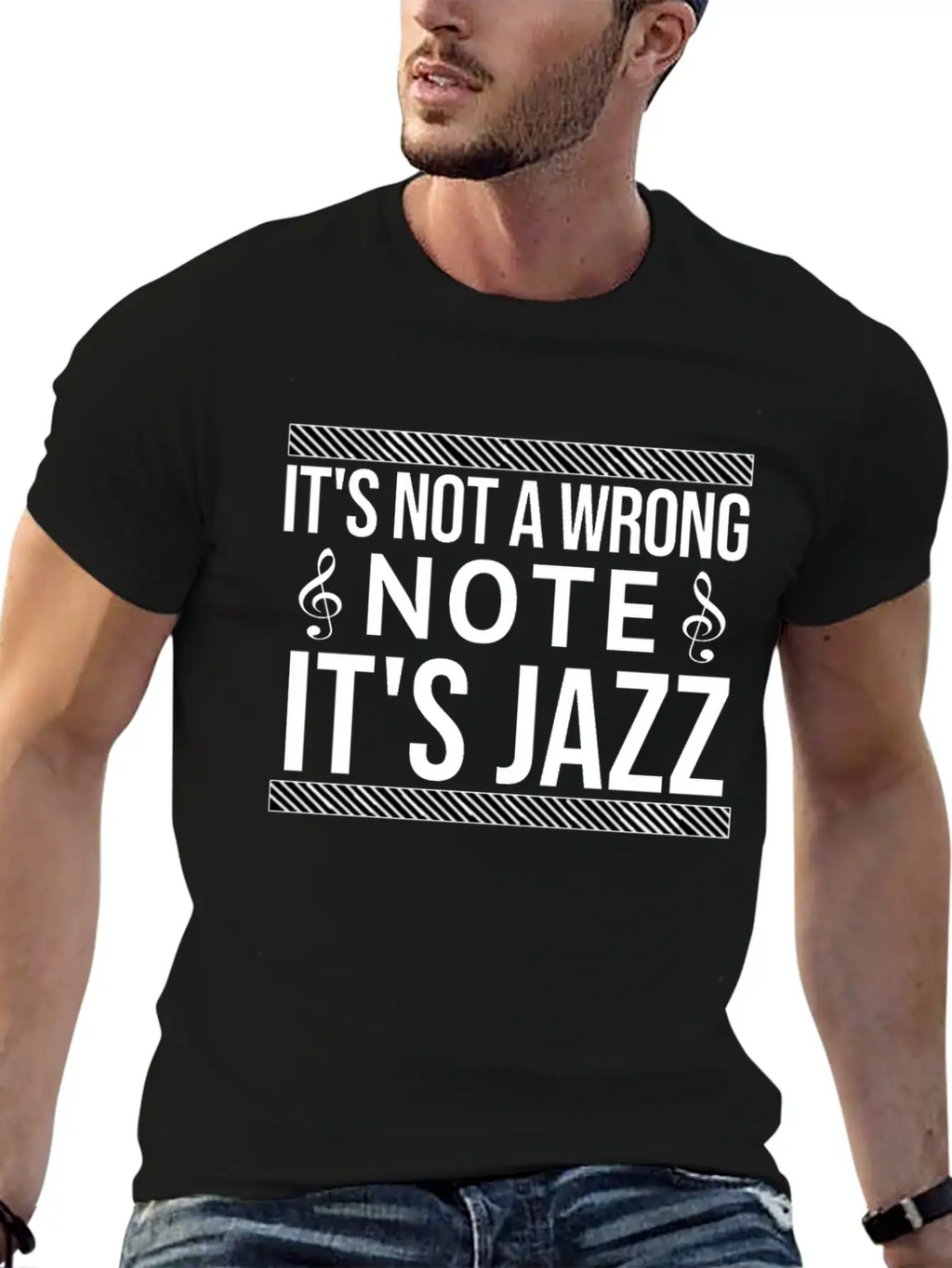 It's Not A Wrong Note Basic Graphic T-Shirt – Daily Comfort In Soft Cotton