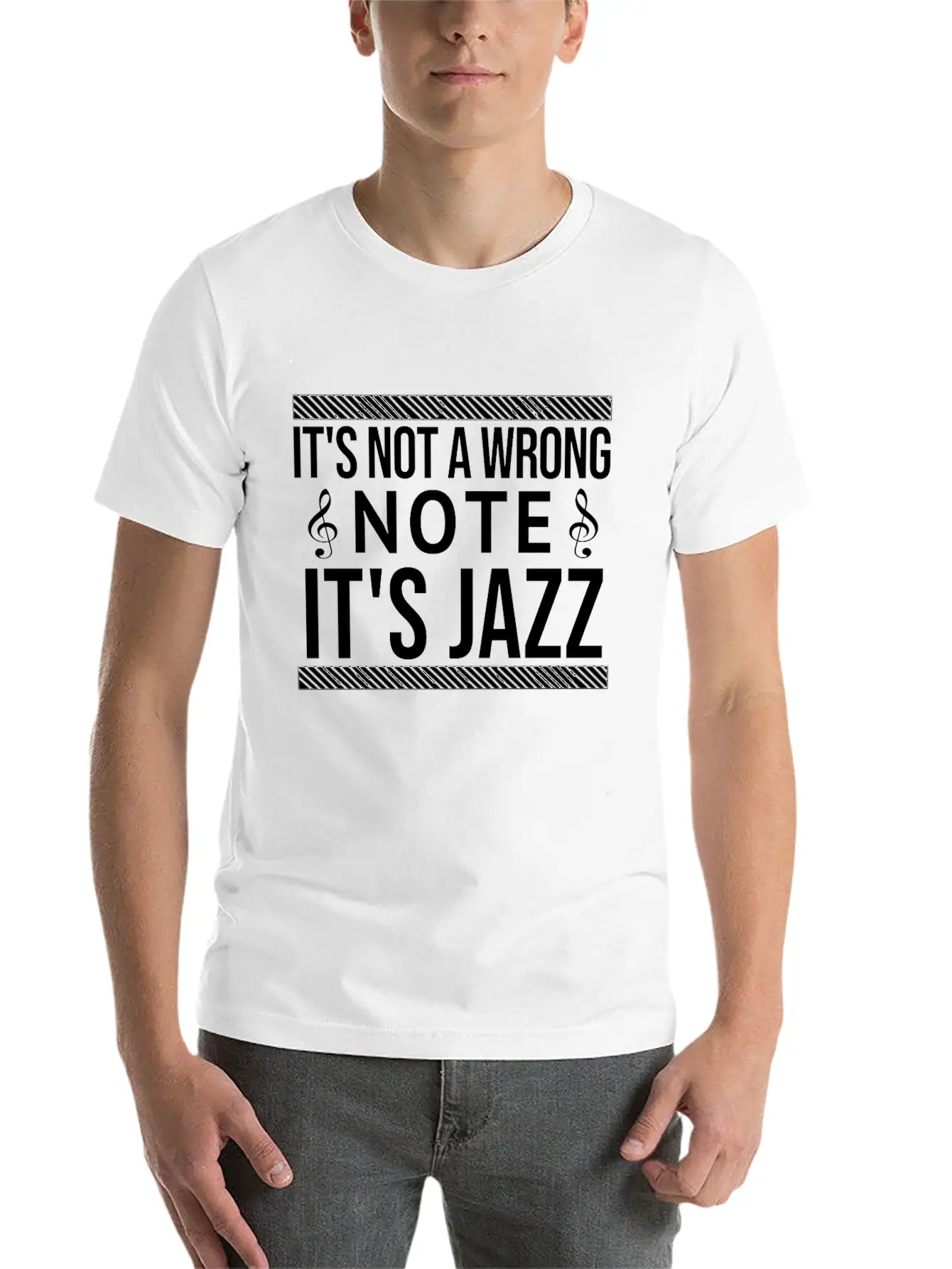 It's Not A Wrong Note Basic Graphic T-Shirt – Daily Comfort In Soft Cotton