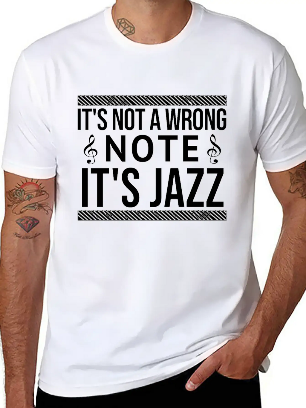 It's Not A Wrong Note Basic Graphic T-Shirt – Daily Comfort In Soft Cotton