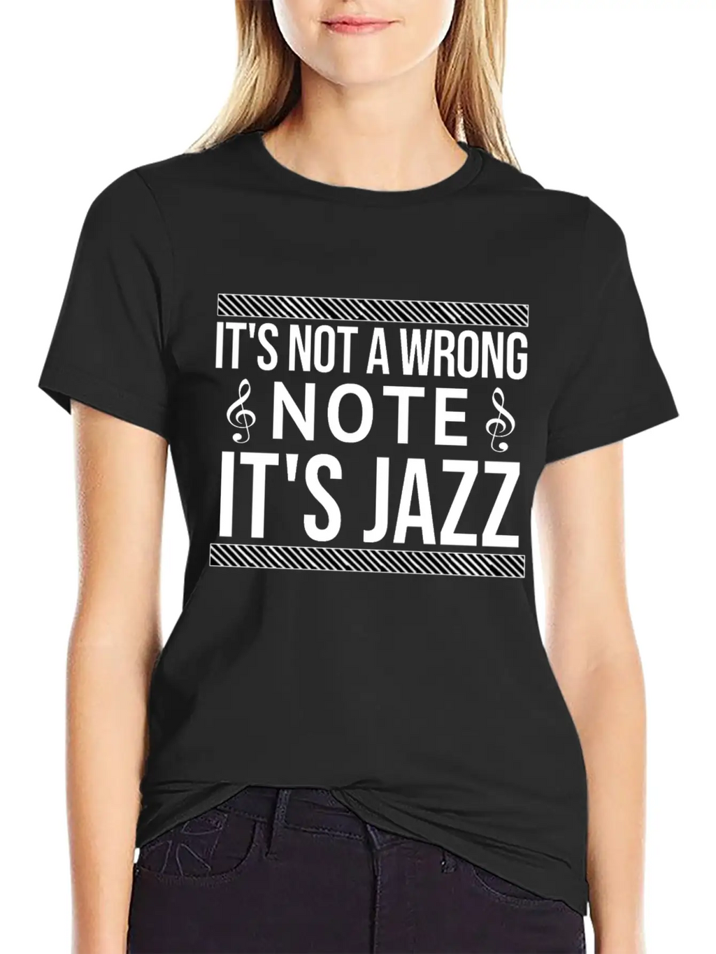 It's Not A Wrong Note Basic Graphic T-Shirt – Daily Comfort In Soft Cotton