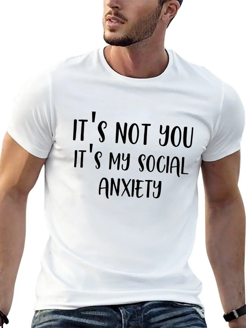 Its Not You Its My Social Anxiety Unisex Casual T-Shirt – Clean Design For Daily Comfort