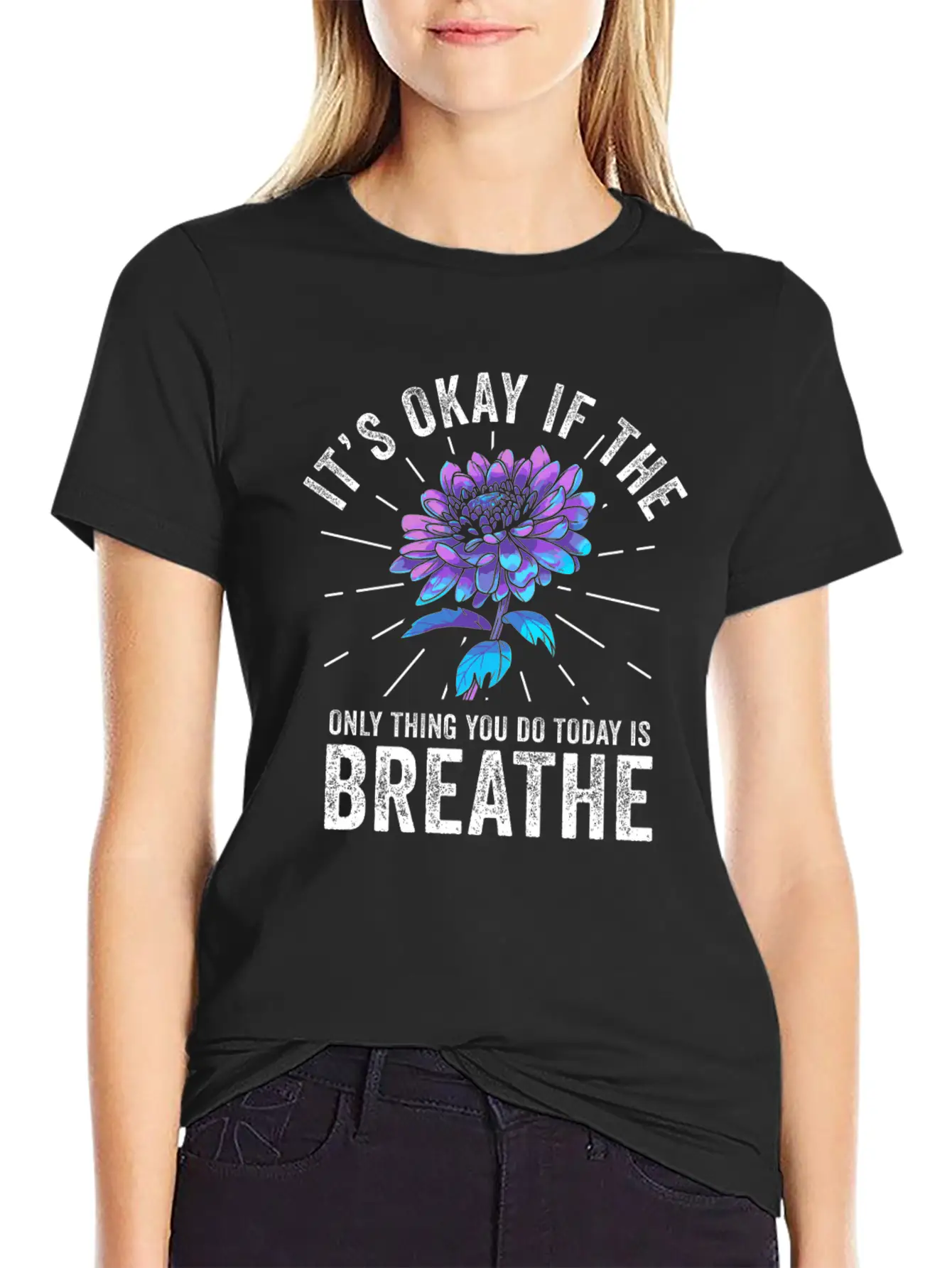 Its Okay If The Only Thing Is Breath Essential Cotton Tee For Daily Outfits – Unisex Style