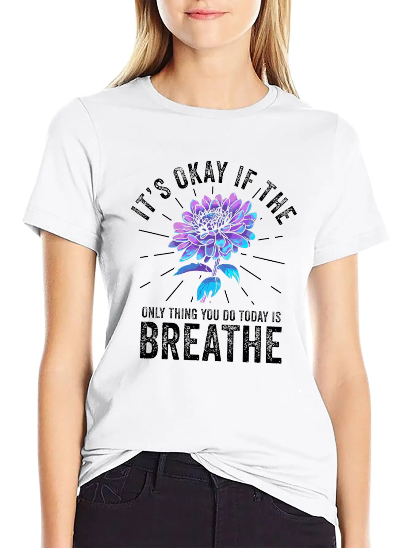 Its Okay If The Only Thing Is Breath Essential Cotton Tee For Daily Outfits – Unisex Style