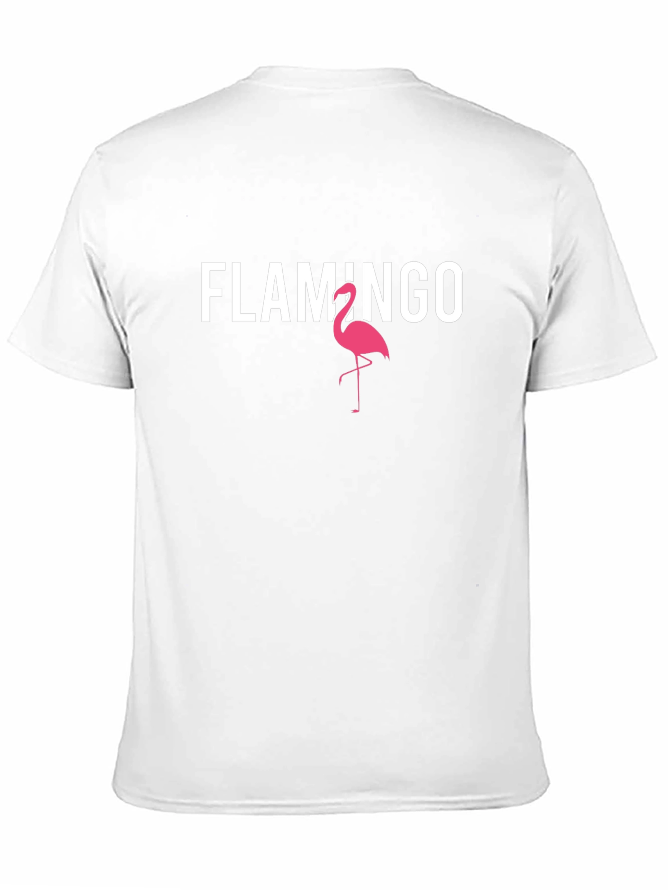 Flamingo Graphic Tee - Black Cotton Blend Casual Shirt